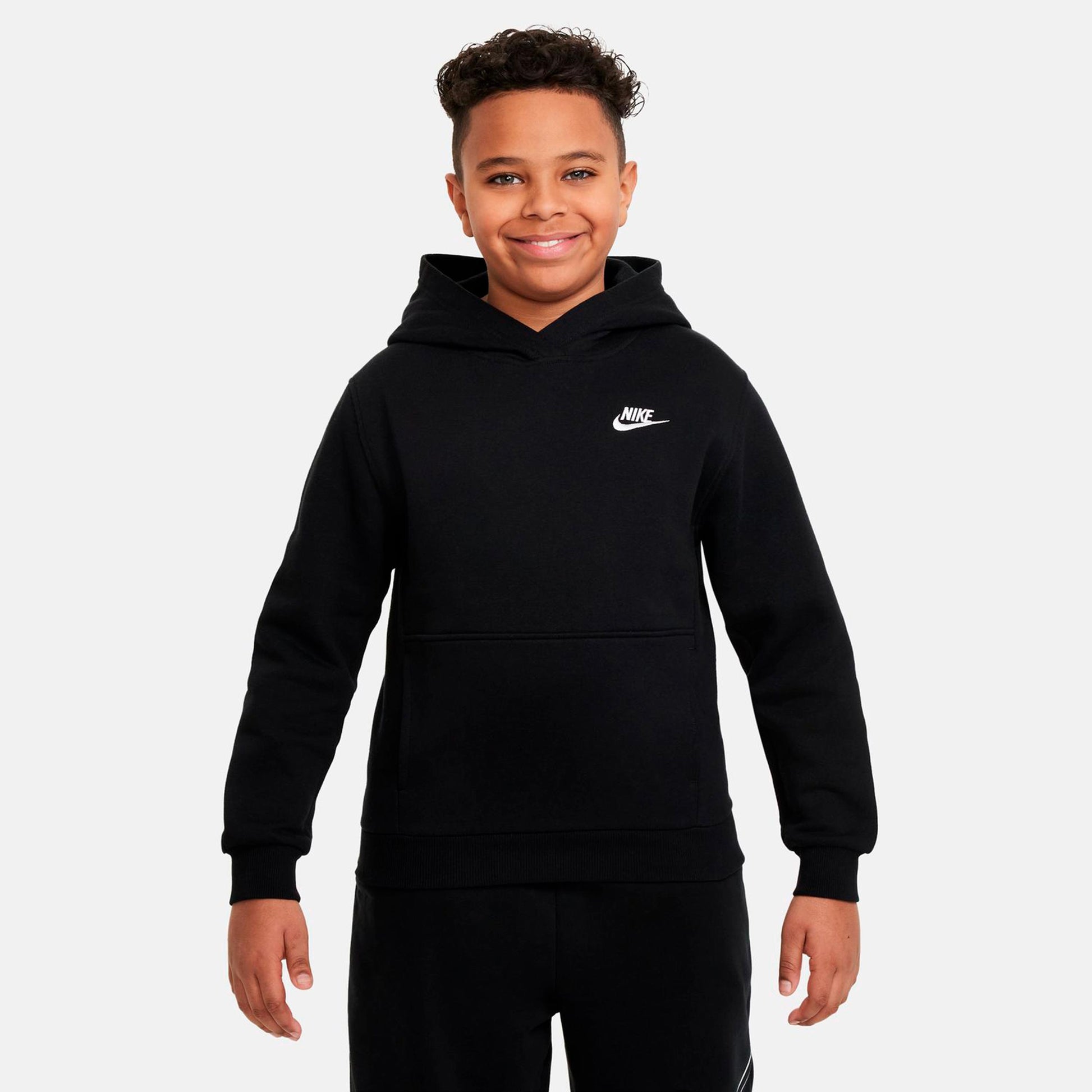 Nike Club Fleece Hoody Kids - black