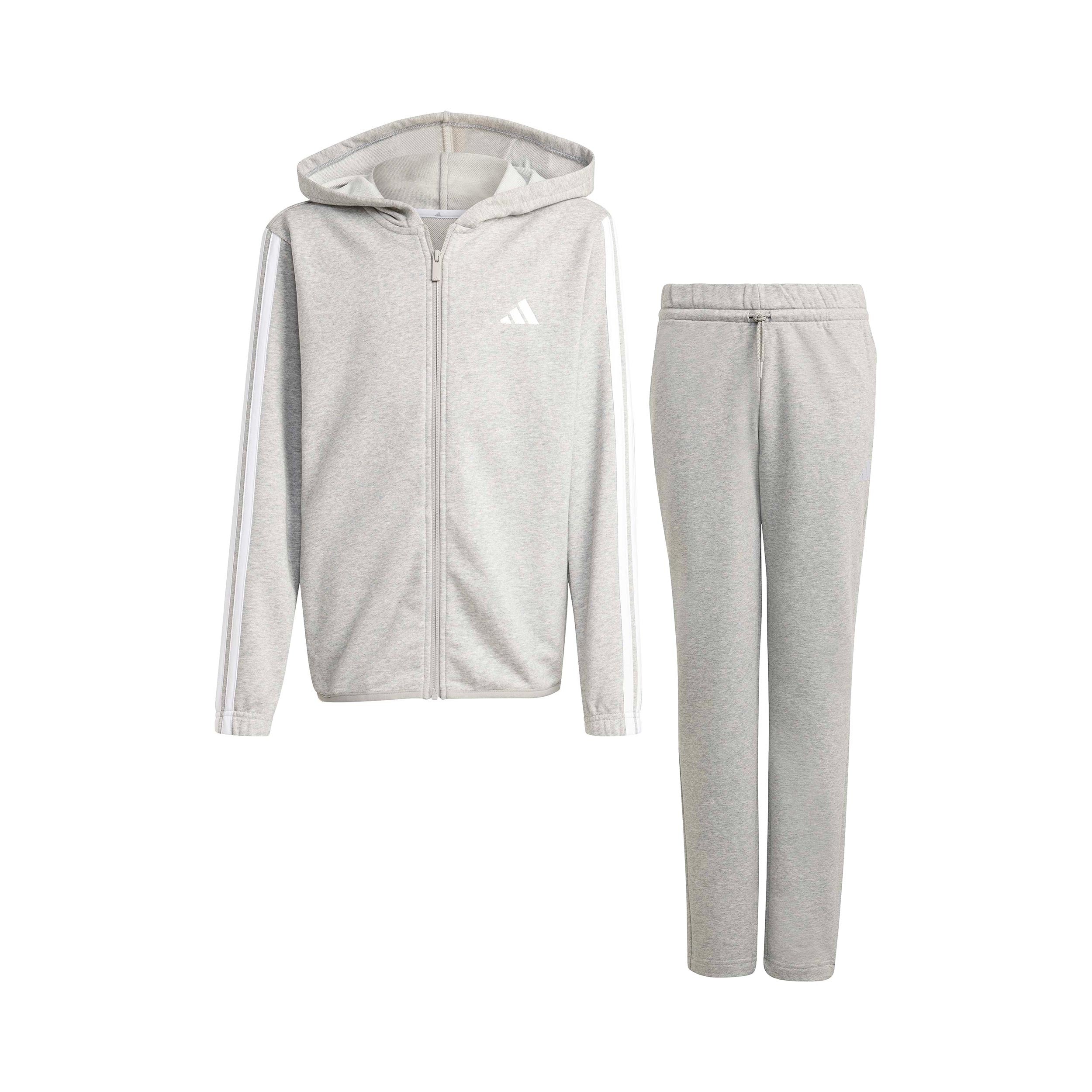 adidas Essentials Tracksuit Kids - grey, white
