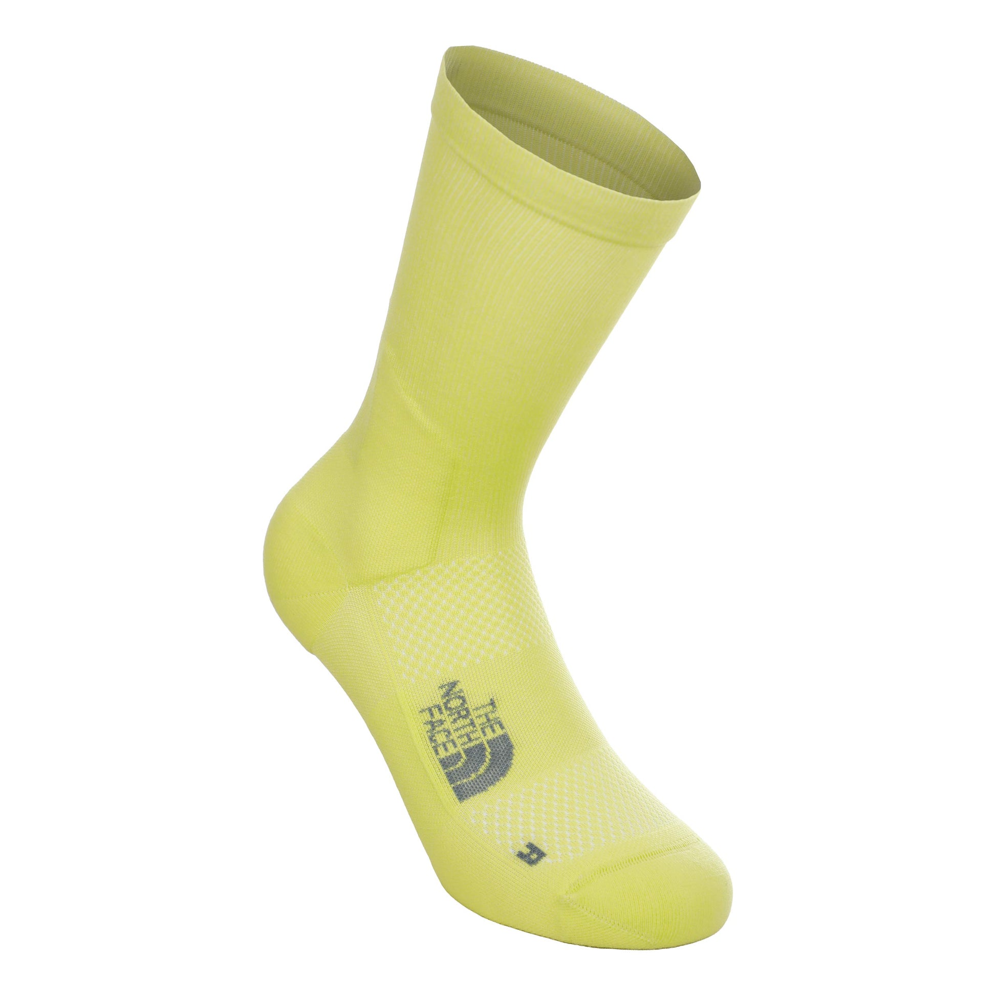 The North Face Never Stop Crew  Running Socks Unisex - lime, grey