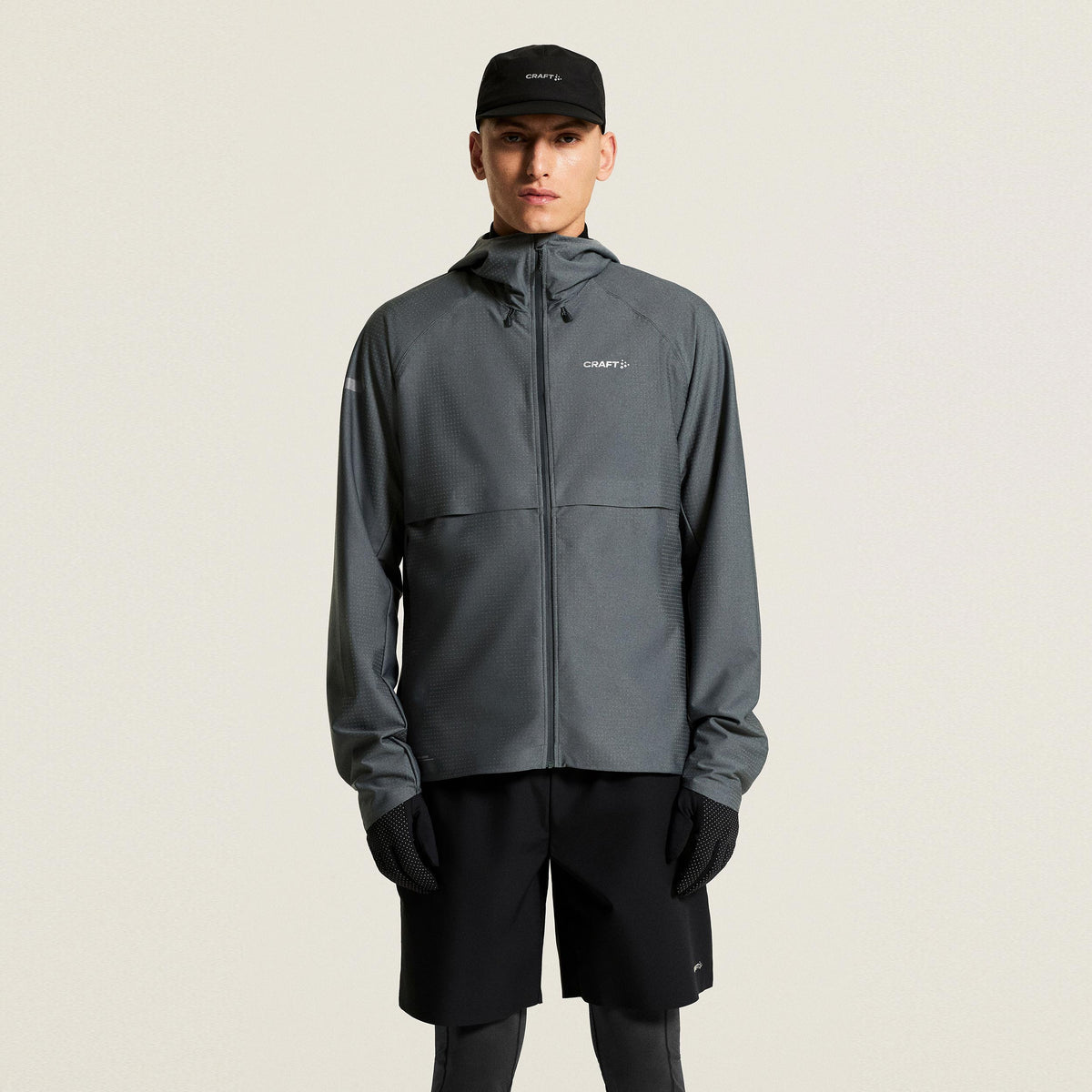 Craft Pro Hydro Running jacket Men - anthracite, grey