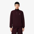 High Neck Sweatshirt Men - dark red