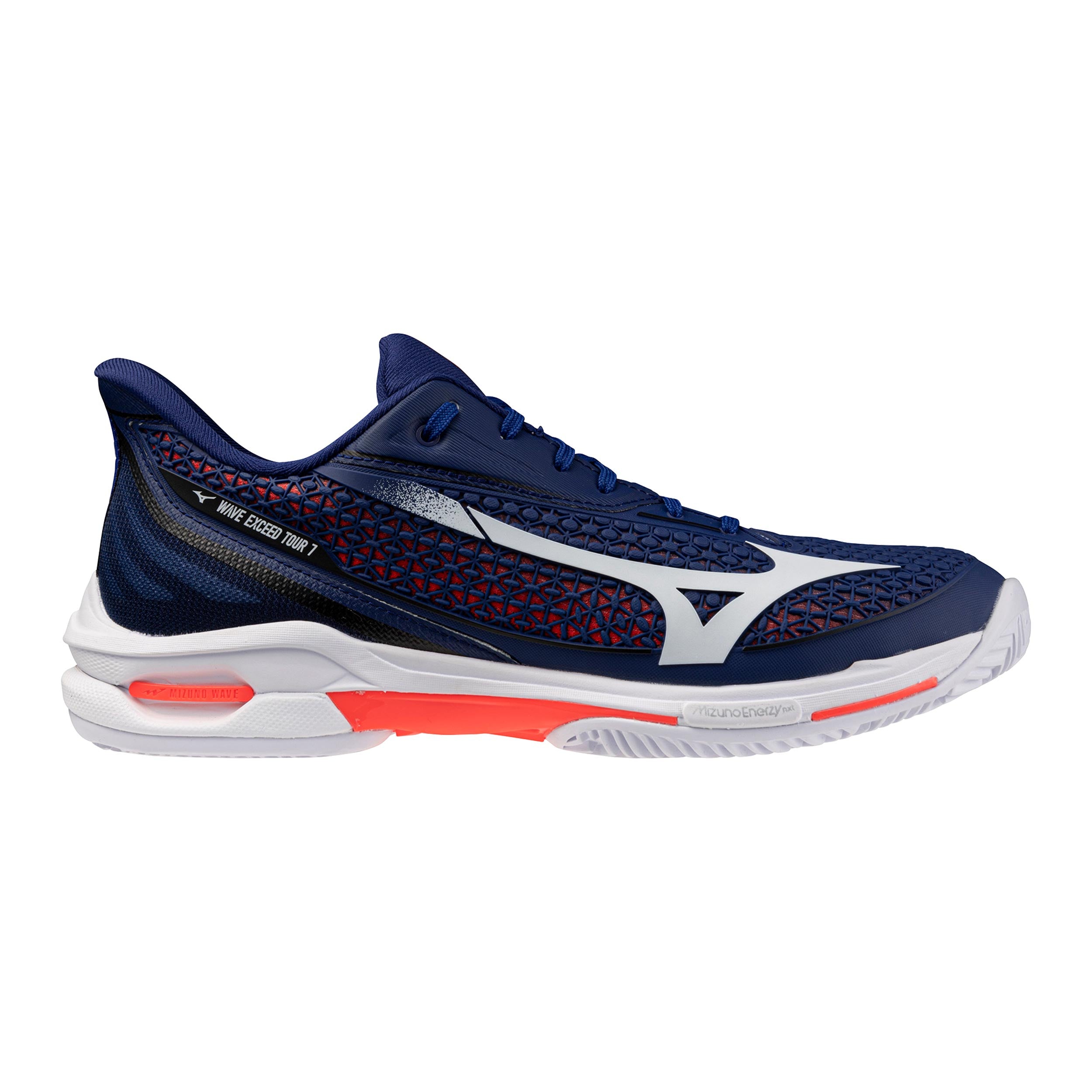 Mizuno Wave Exceed Tour 7 Sandplatzschuh Herren - dunkelblau, orange