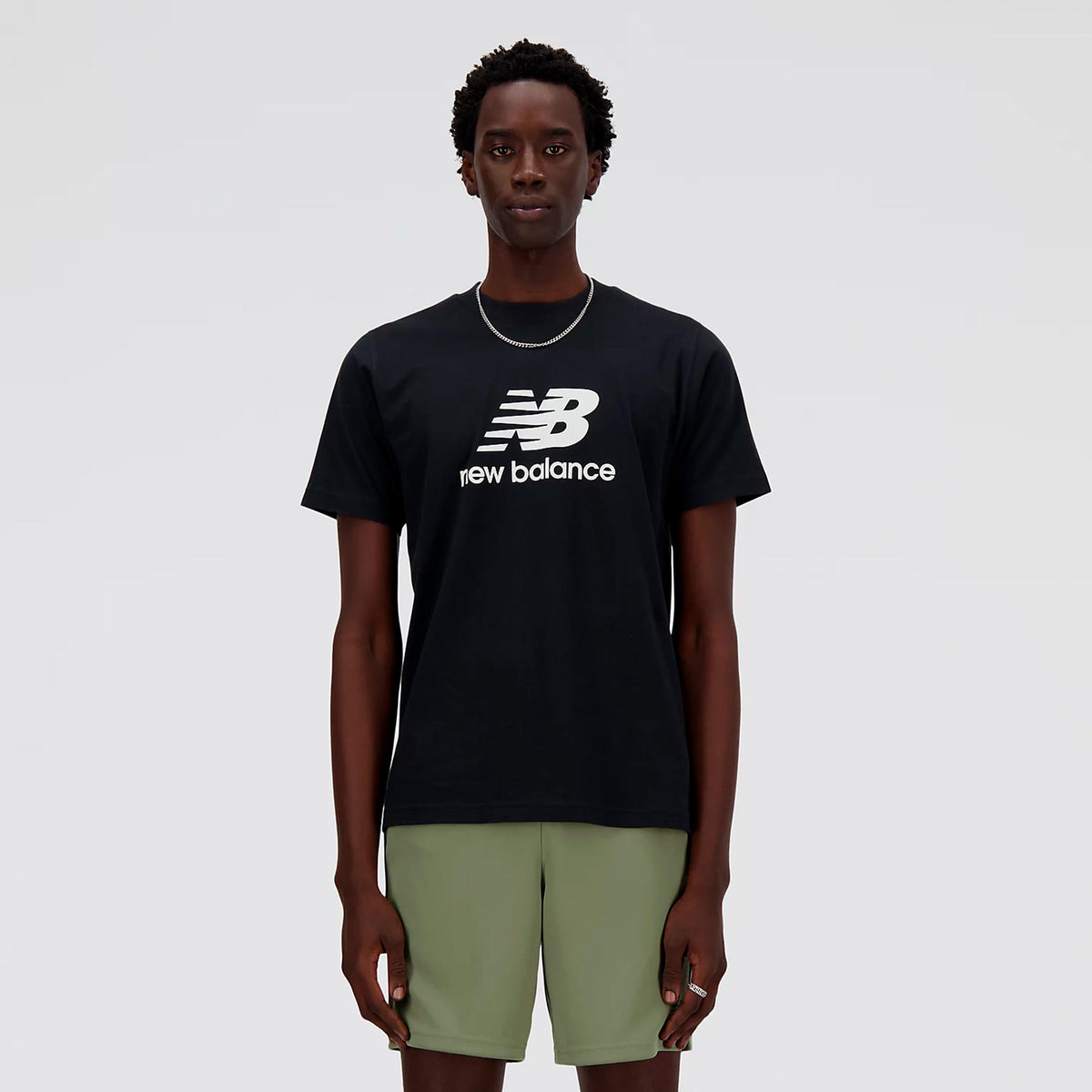 New Balance Essentials Logo T-Shirt Men - black