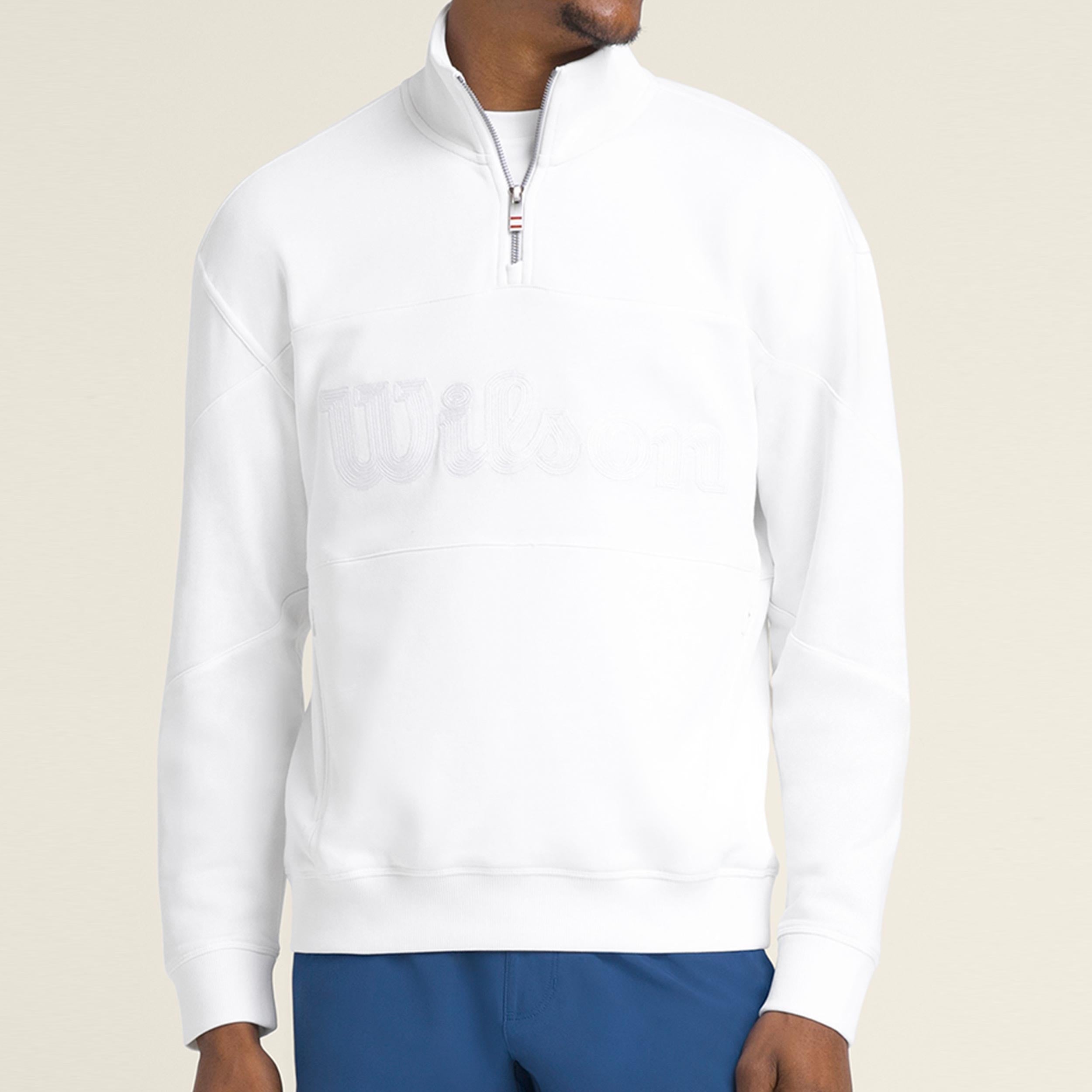 Wilson M Parkside Half-Zip Longsleeve Long sleeve -white