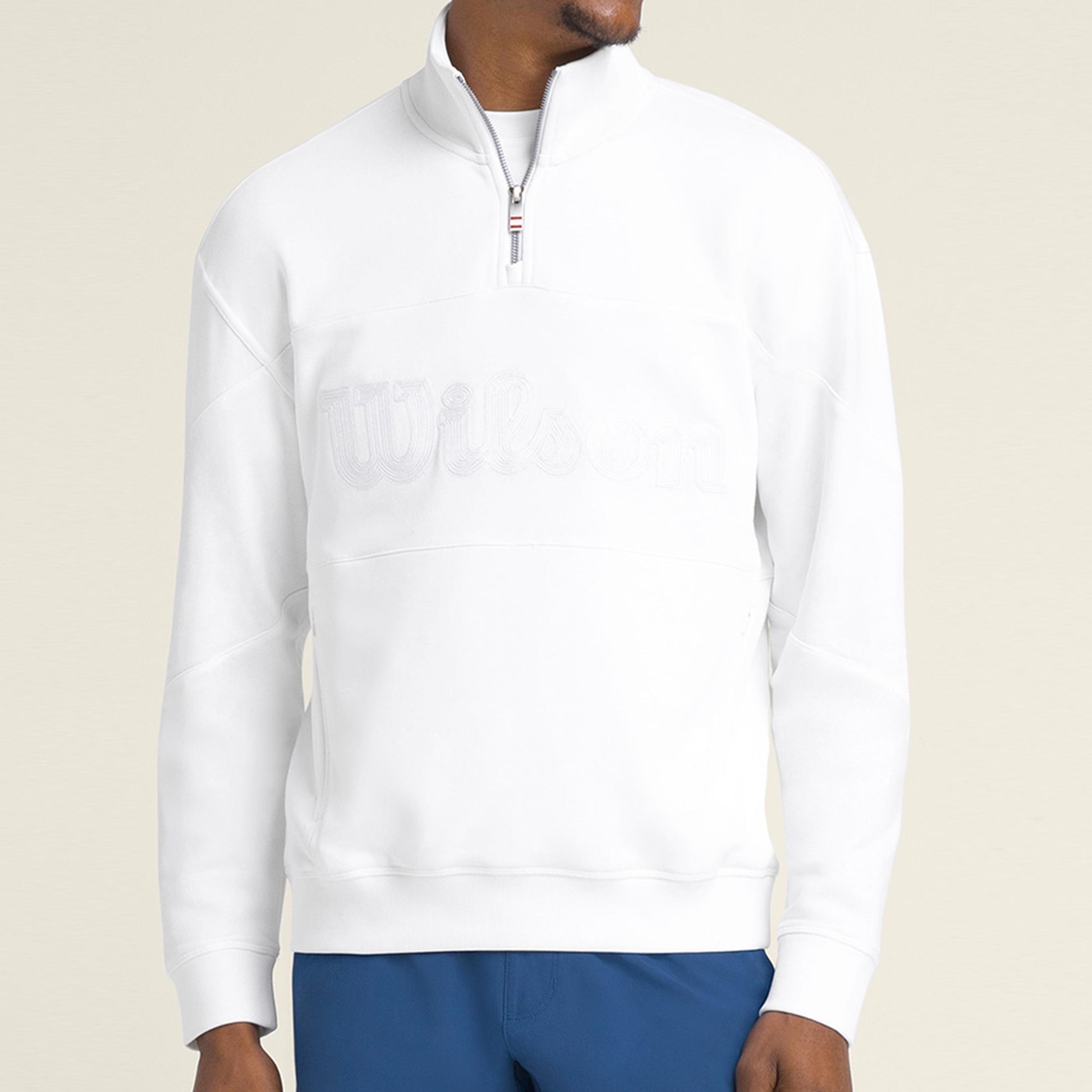 Wilson M Parkside Half-Zip Longsleeve Long sleeve -white