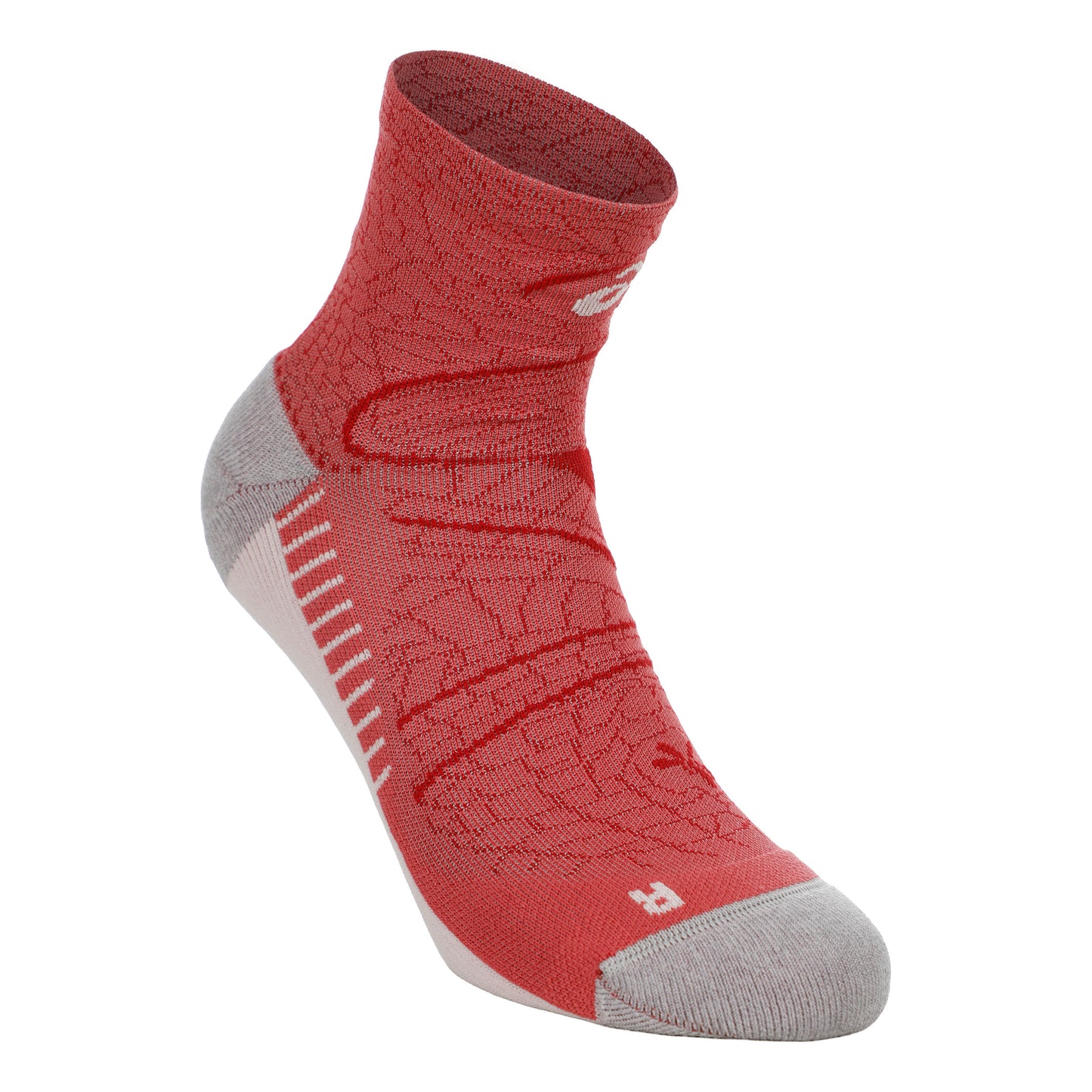 ASICS Performance Run Quarter Running Socks Unisex - pink