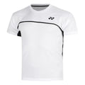 Crew Neck T-Shirt Herren - weiß, dunkelblau