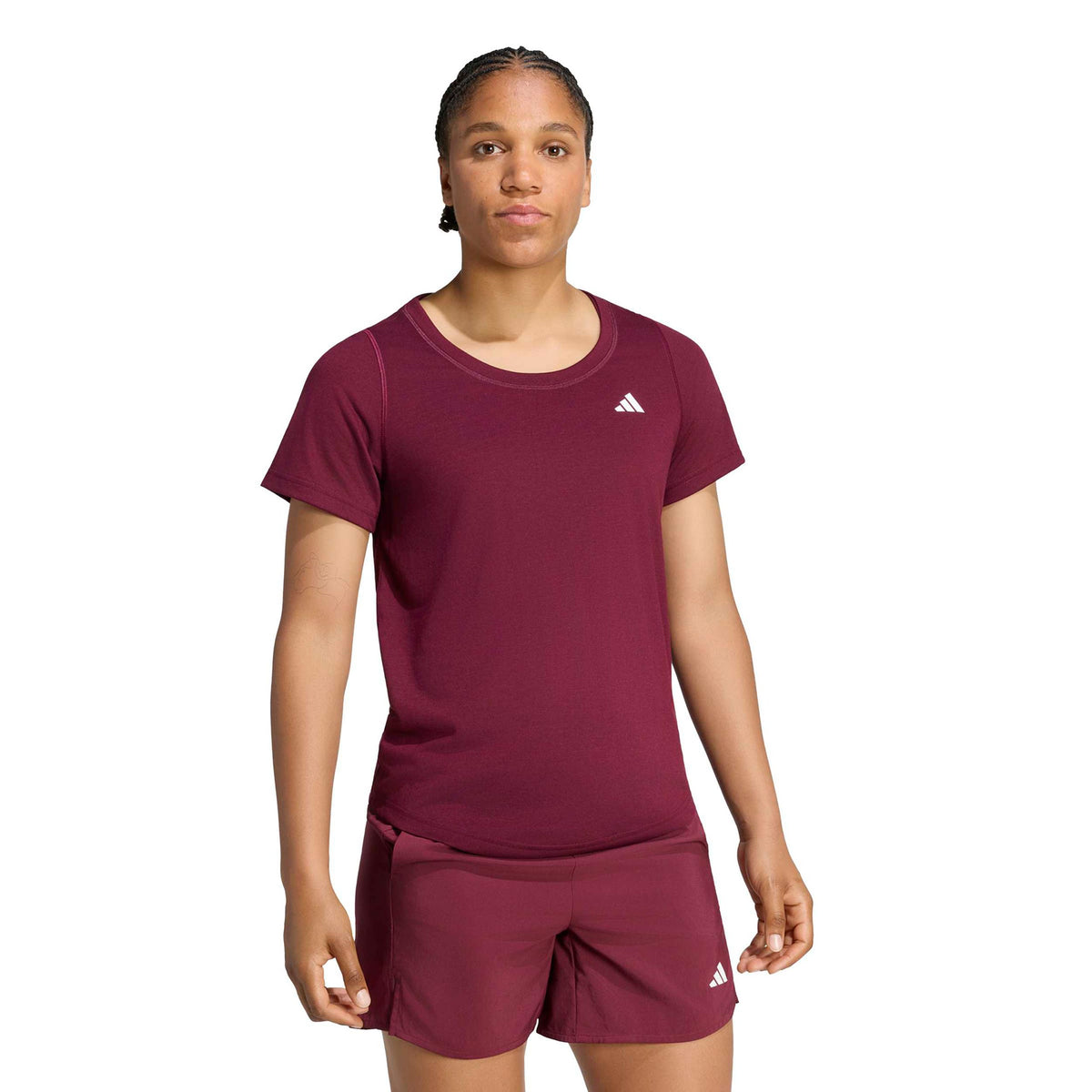 adidas We Min SCP T-Shirt Damen - weinrot