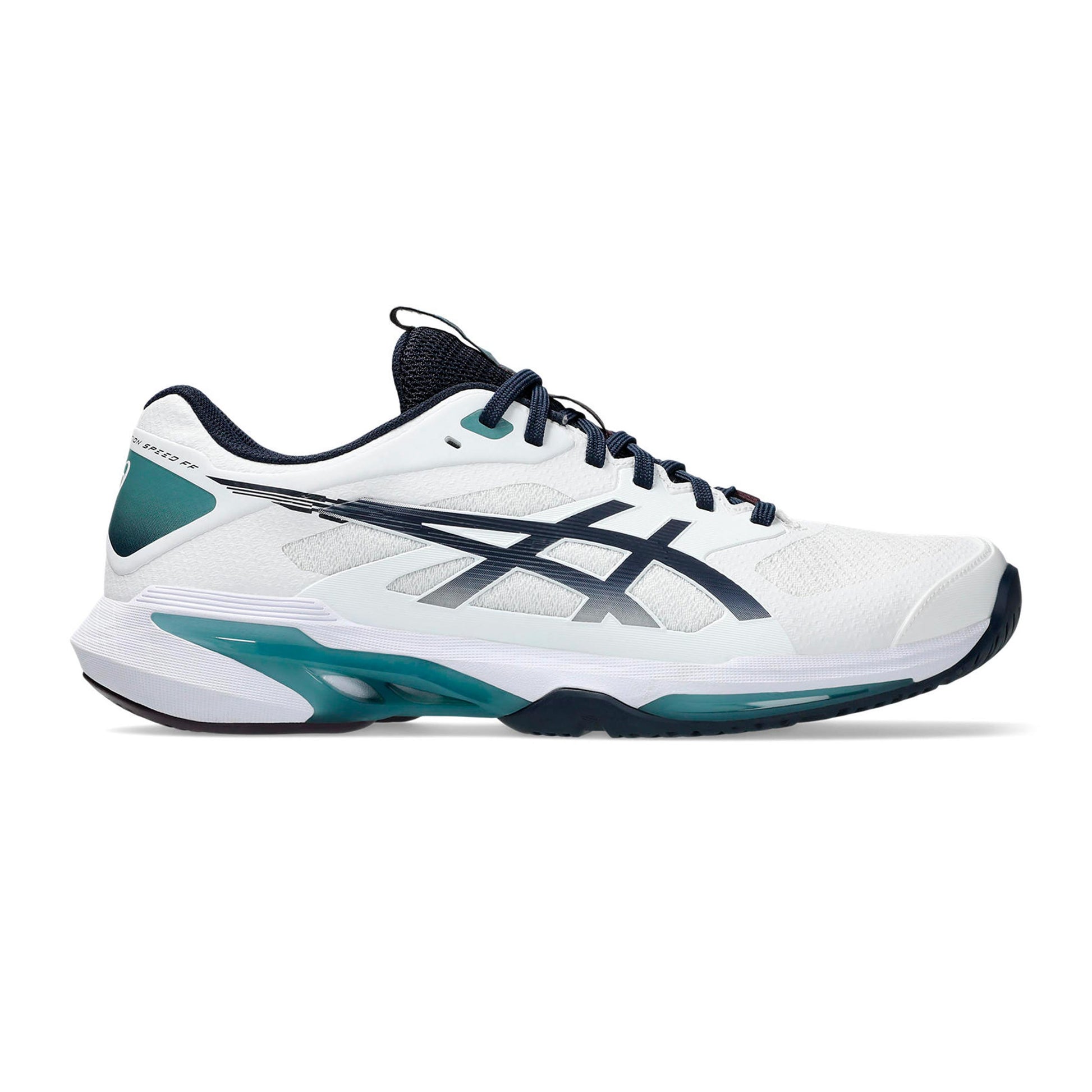 ASICS Solution Speed FF 4 All court shoe Men - white, dark blue