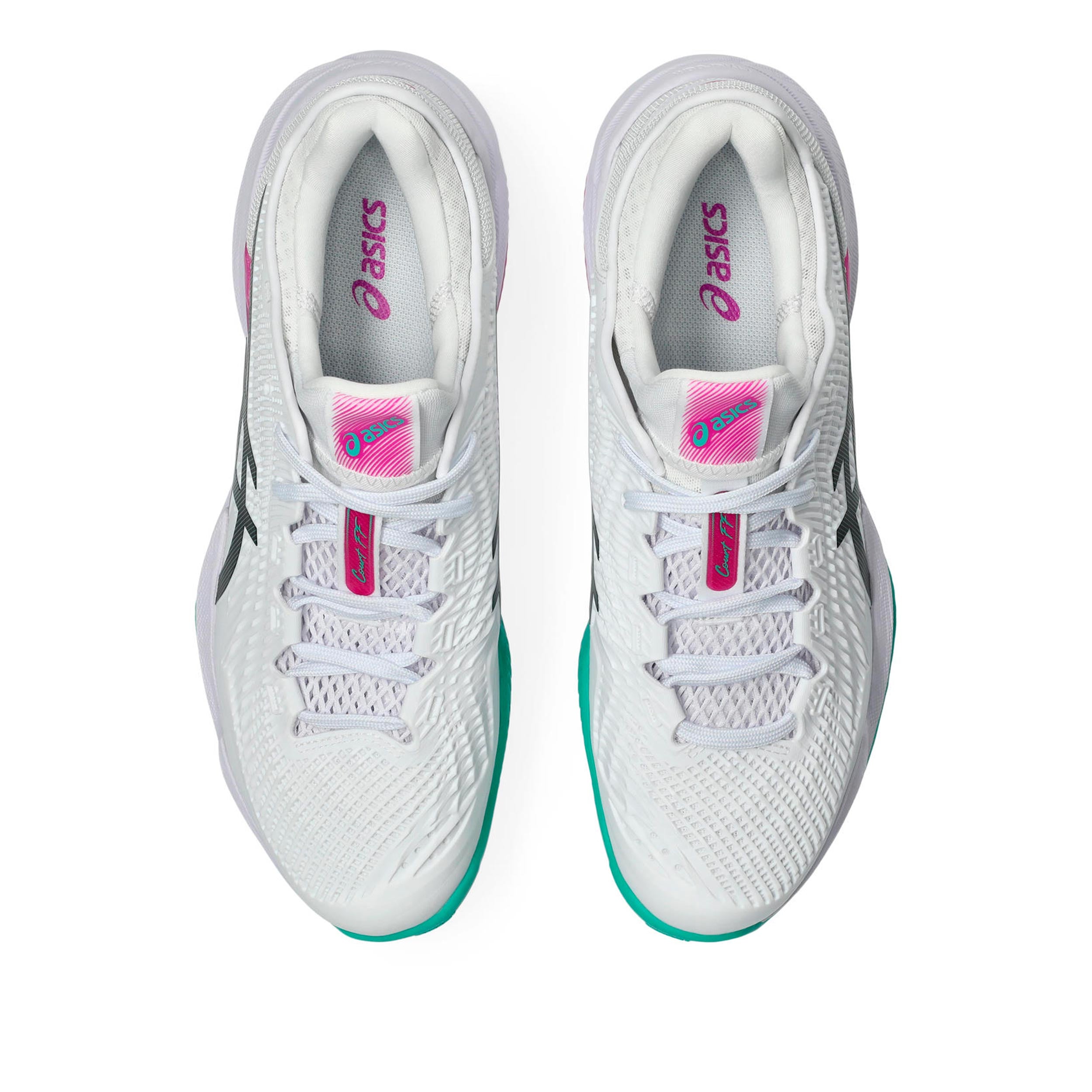 asics COURT TEAM FF ホワイト ピンク Court FF 3 Clay court shoe Men - white, pink | Tennis-Point