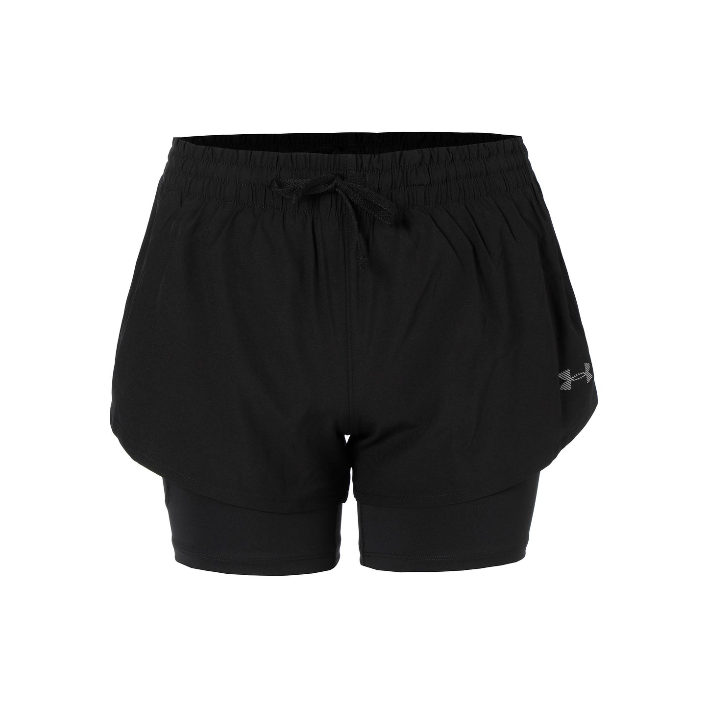 Under Armour Velociti Pro 4in 2n1  Running shorts Women-black, silver