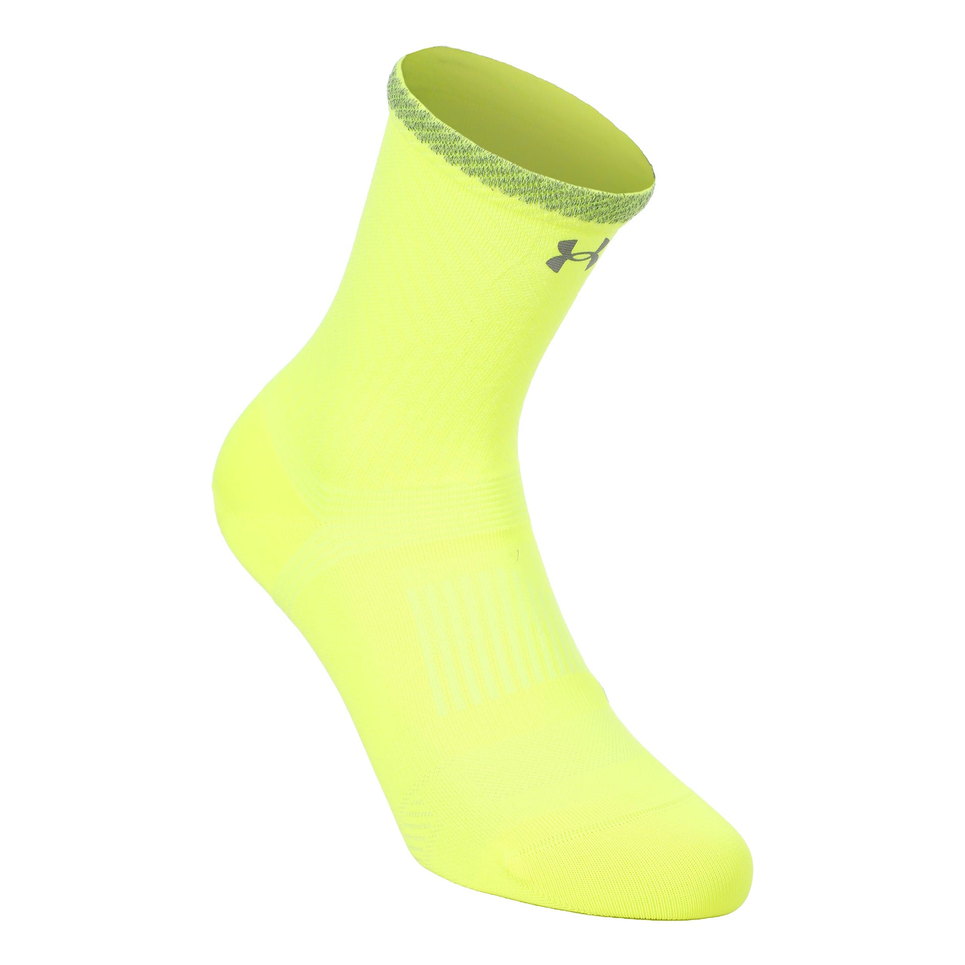 Under Armour Velociti Lite Crew  Running Socks Unisex-neon yellow, neon yellow