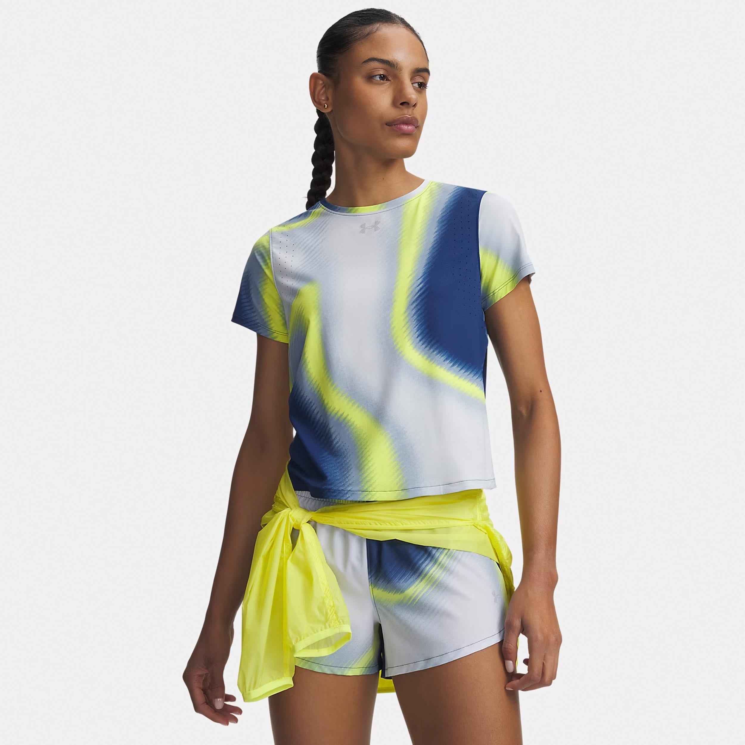 Under Armour Velociti Pro Print  Running shirt Women - blue, multicoloured