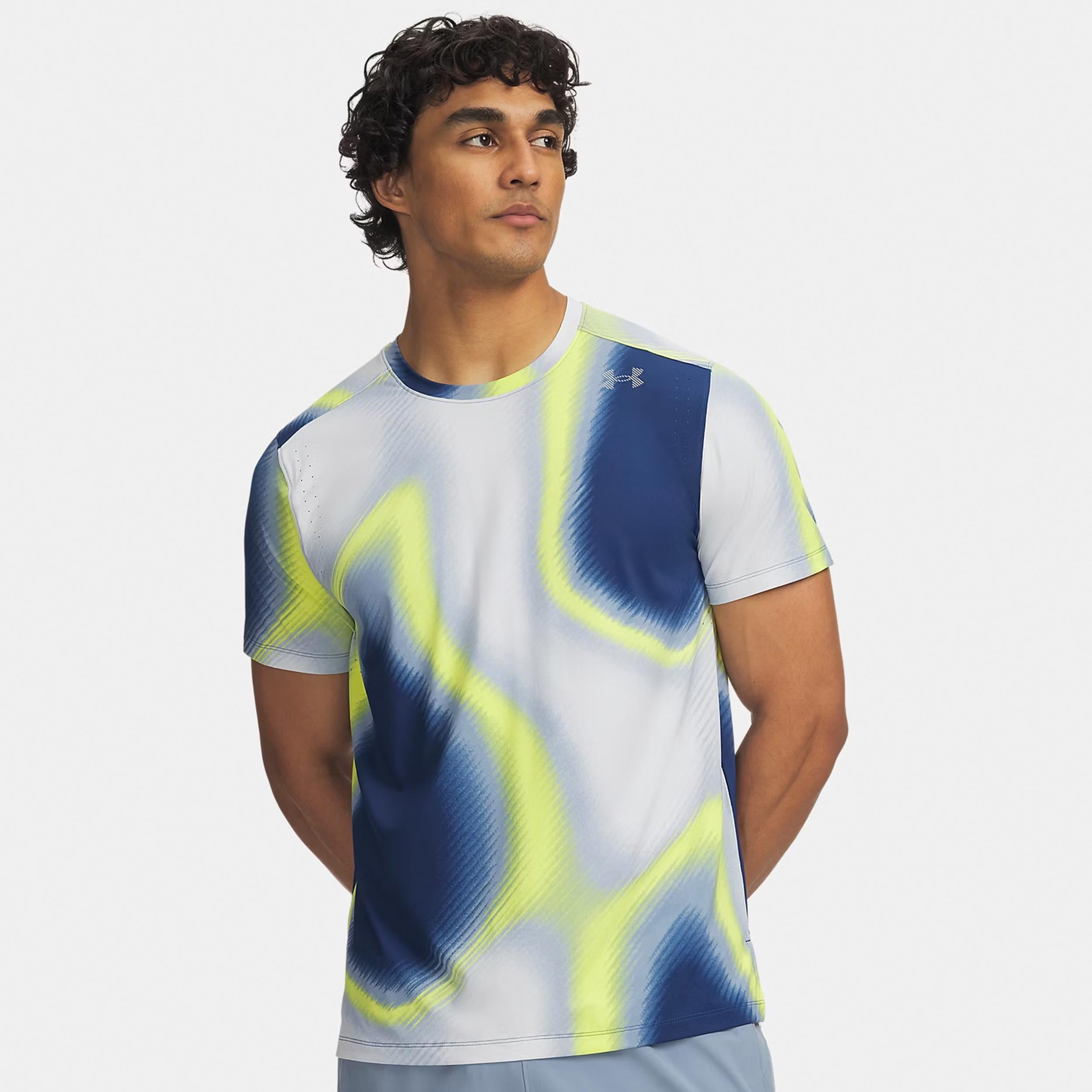 Under Armour Velociti Pro Print  Running shirt Men - blue, multicoloured