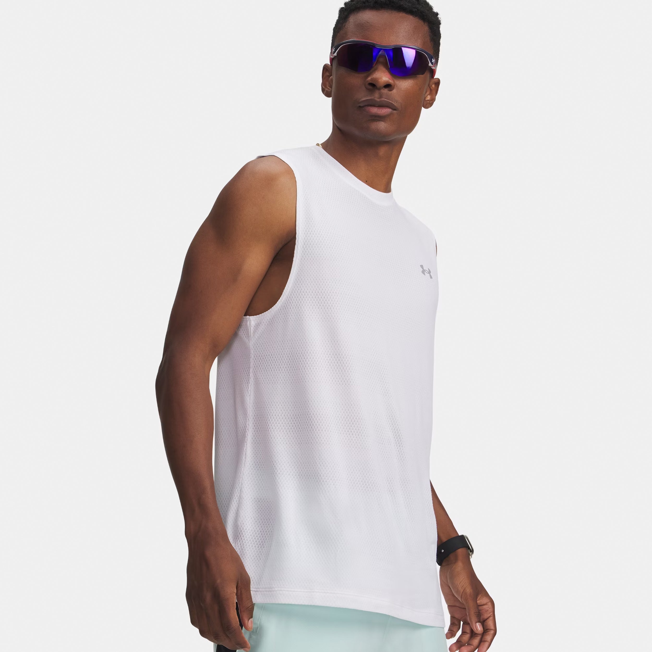 Under Armour Velociti  Running shirt Men-white, silver