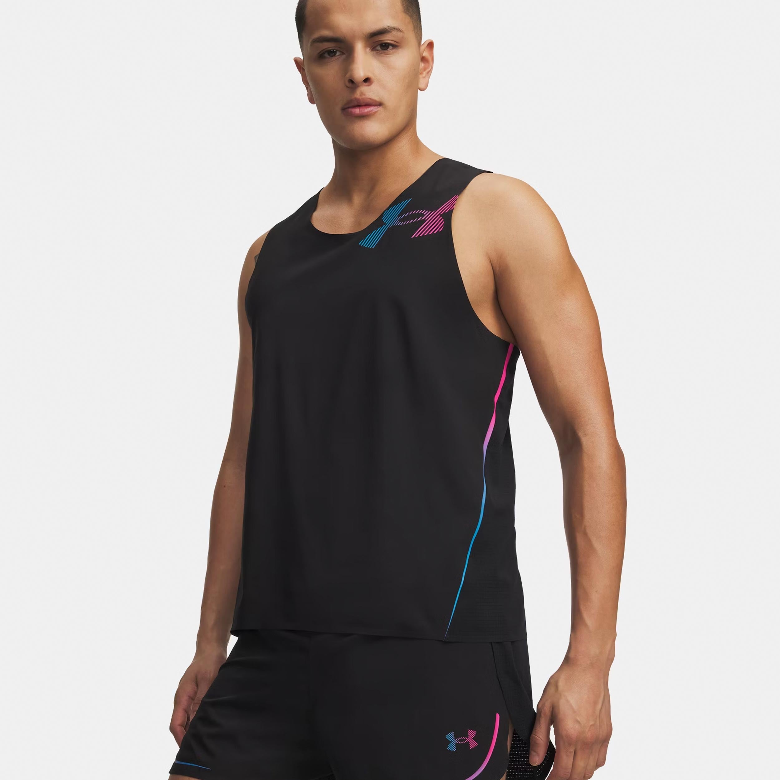 Under Armour Velociti Elite Singlet Running shirt Men-black, pink