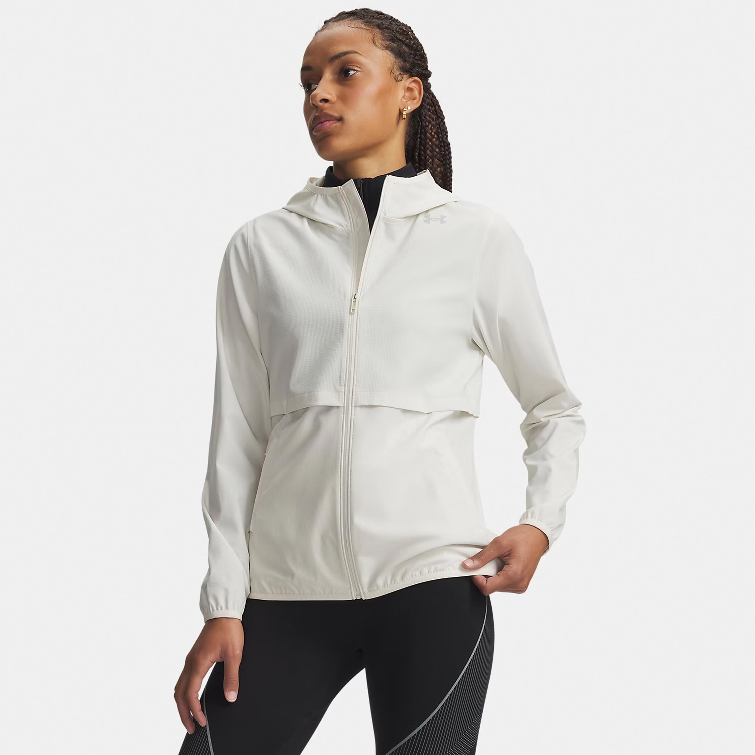 Under Armour Velociti Storm  Running jacket Women - beige