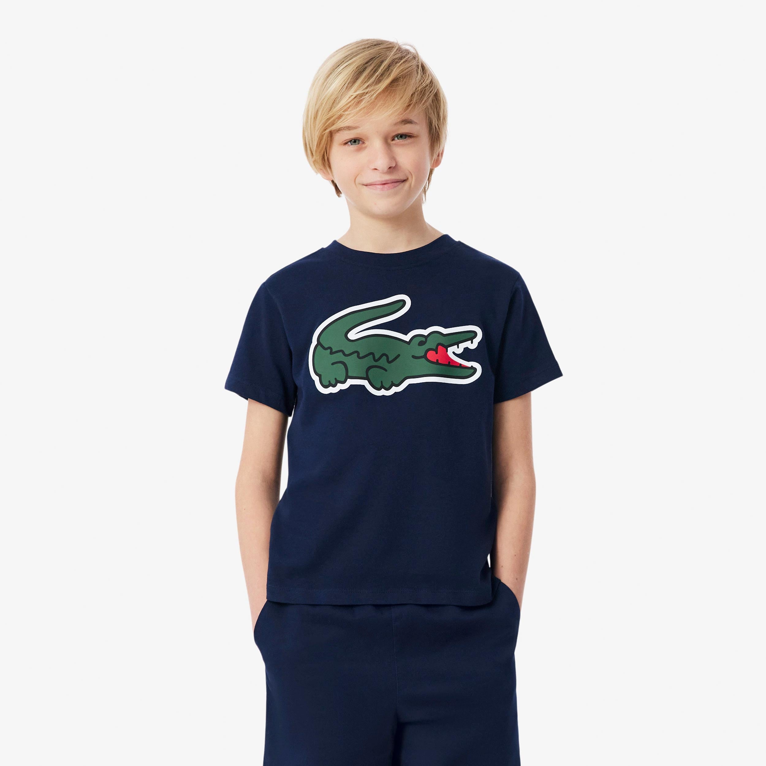 Lacoste T-Shirt Kids - dark blue, green