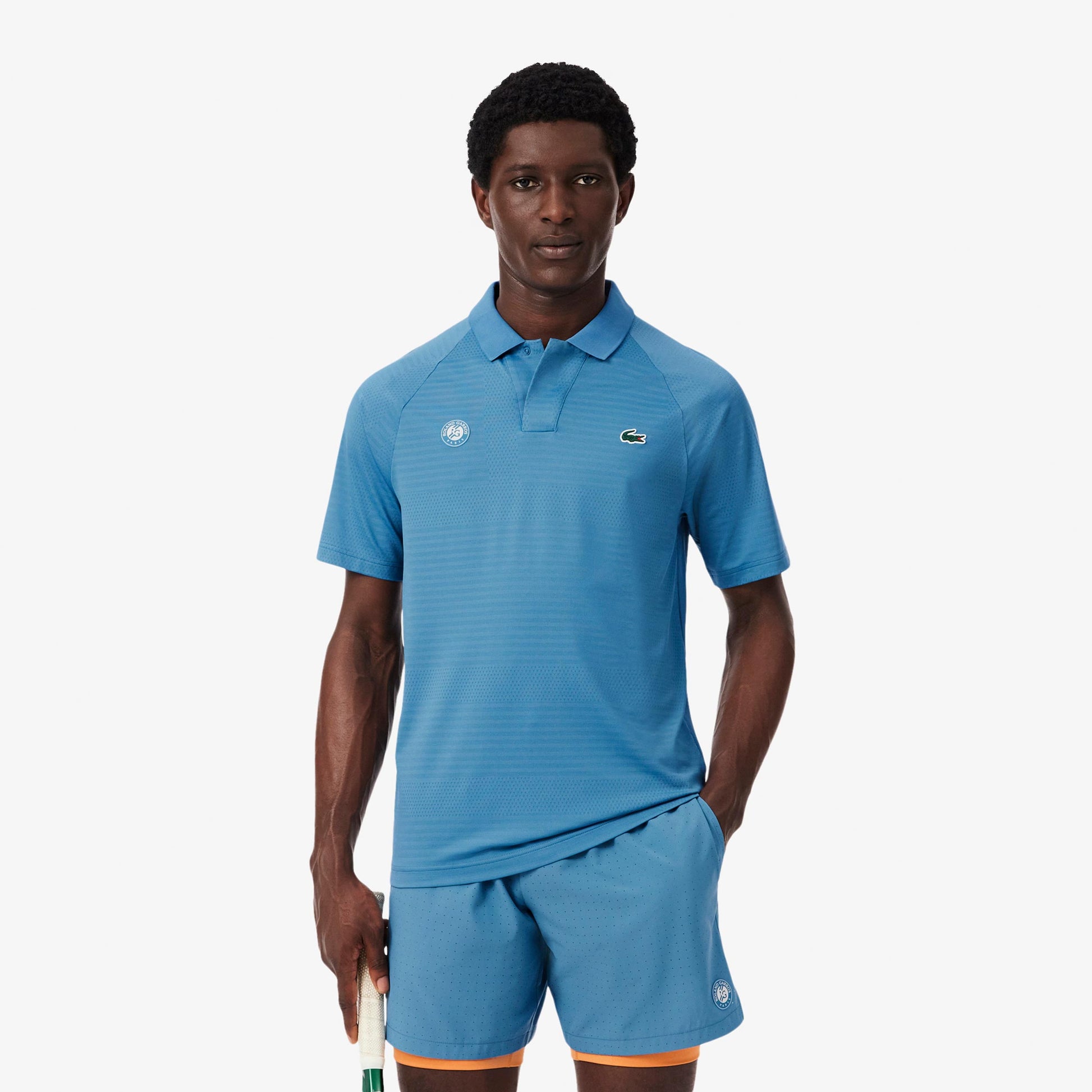 Lacoste Polo Men - blue grey