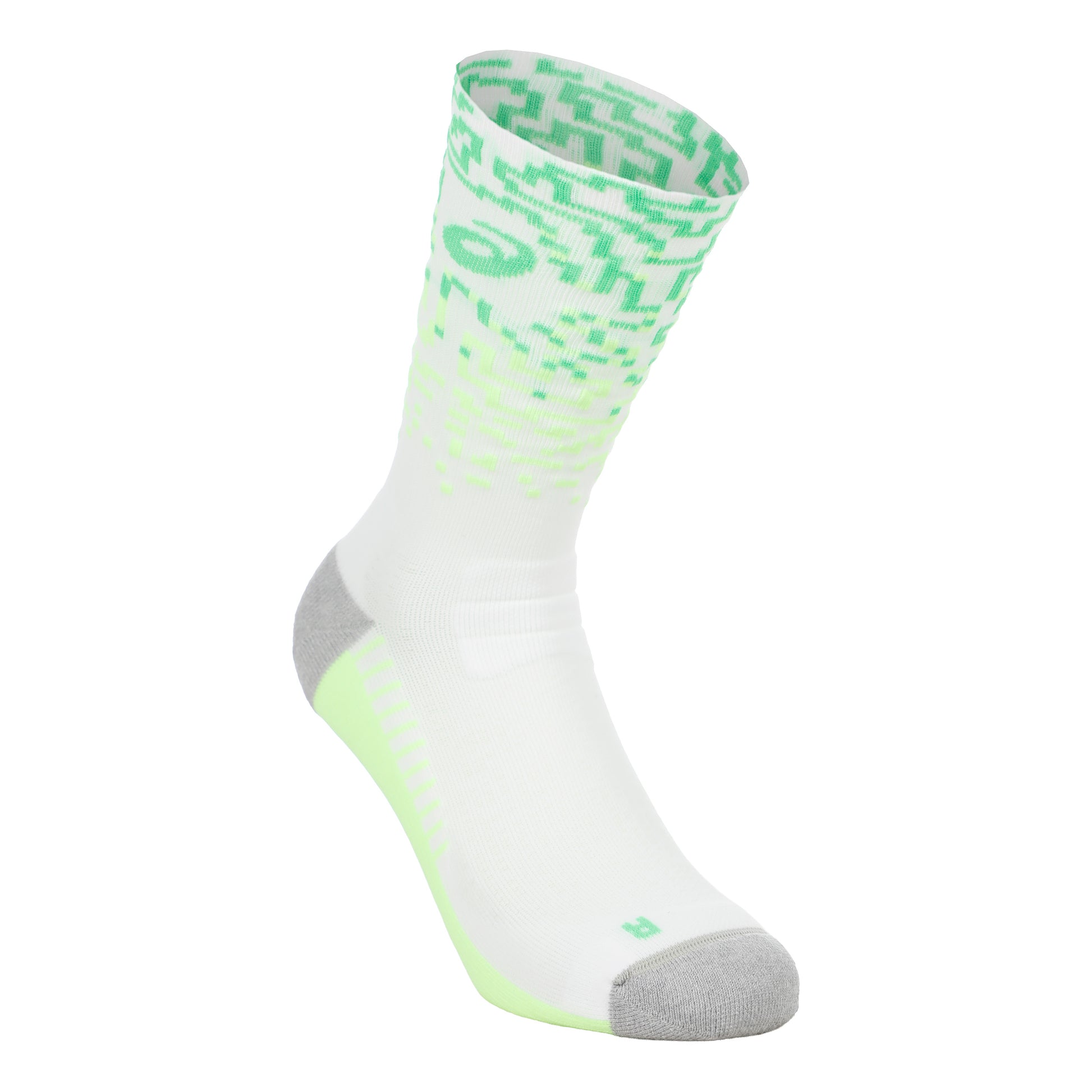 ASICS Performance Crew  Running Socks Unisex - white, light green