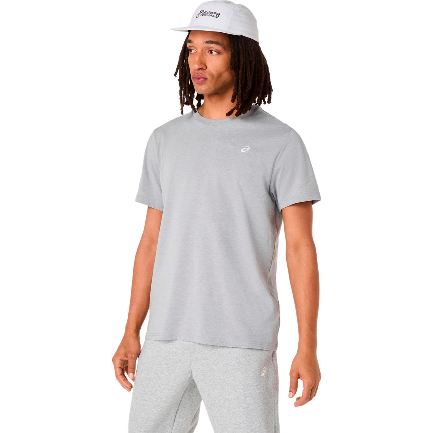 ASICS Spiral Embroidery Running shirt Men-grey