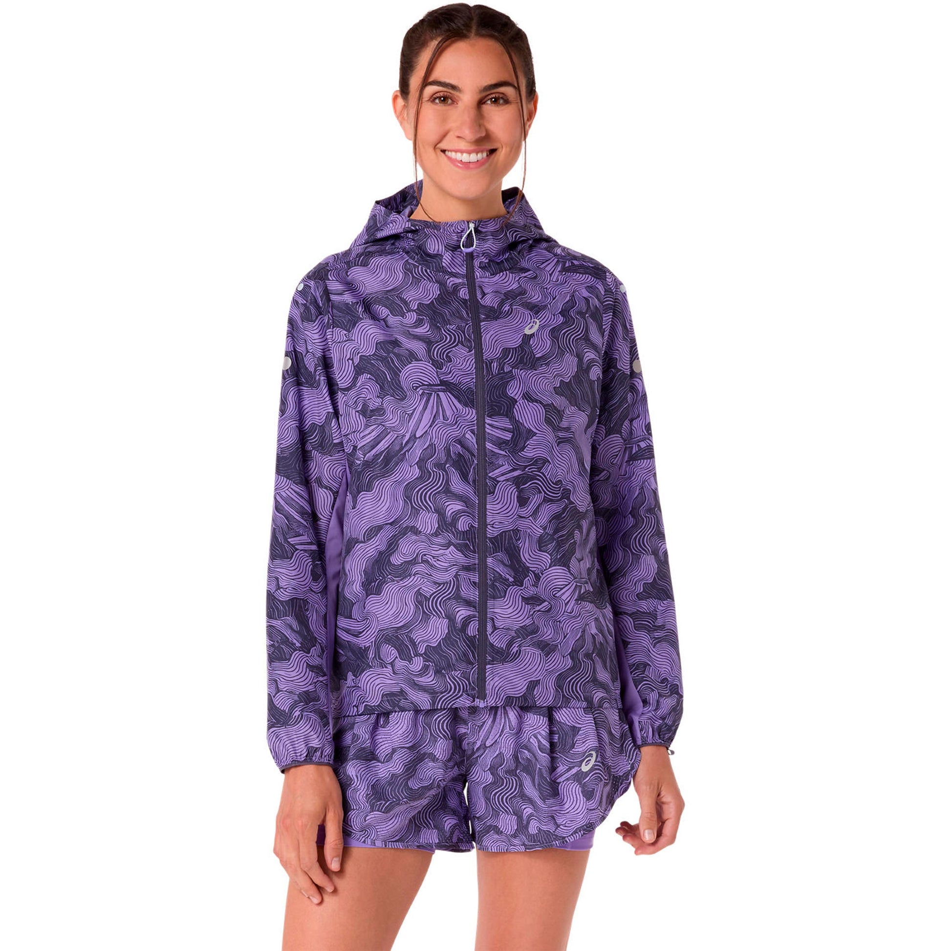 ASICS Fujitrail Packable  Laufjacke Damen - lila