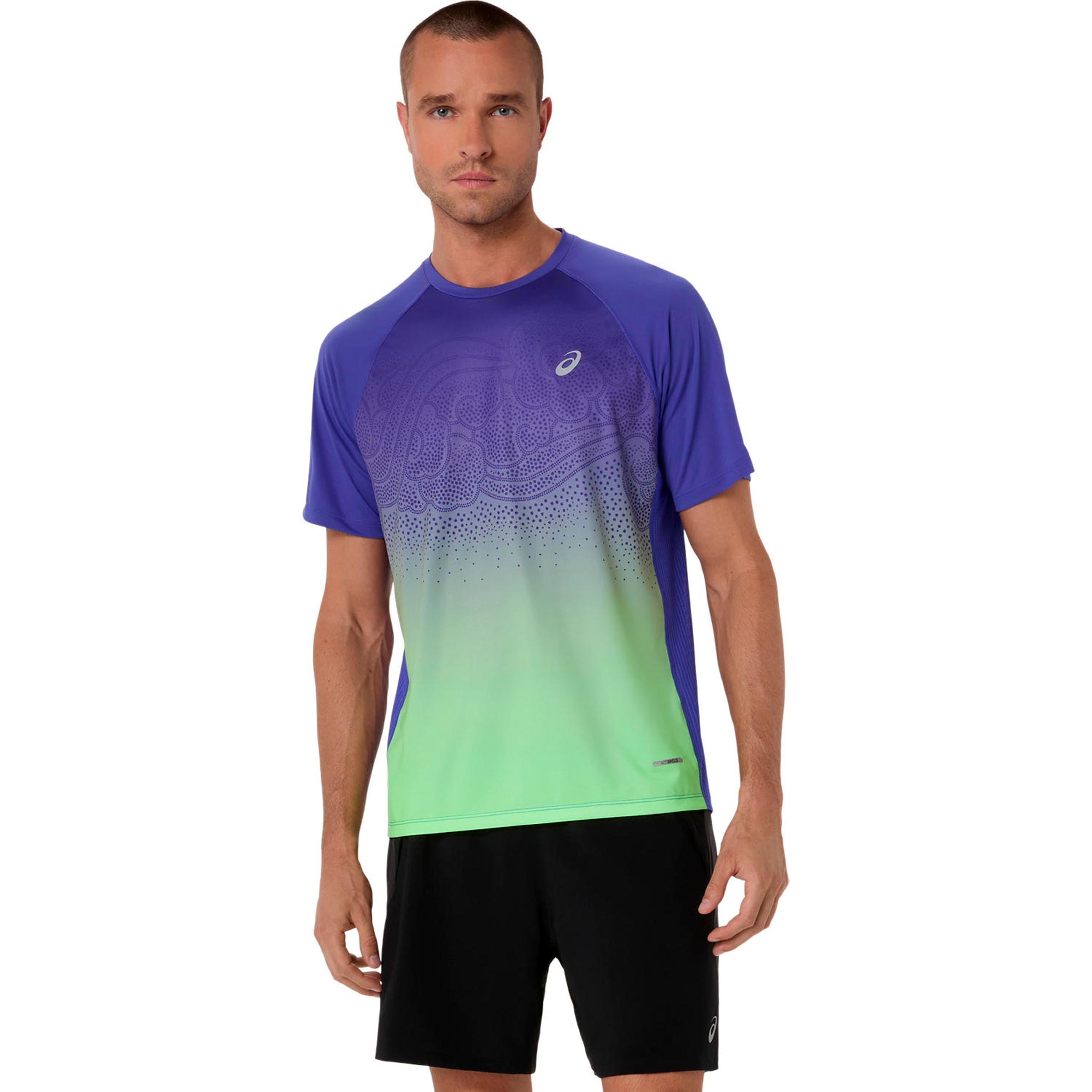 ASICS Road Ibuki  Running shirt Men - blue, green