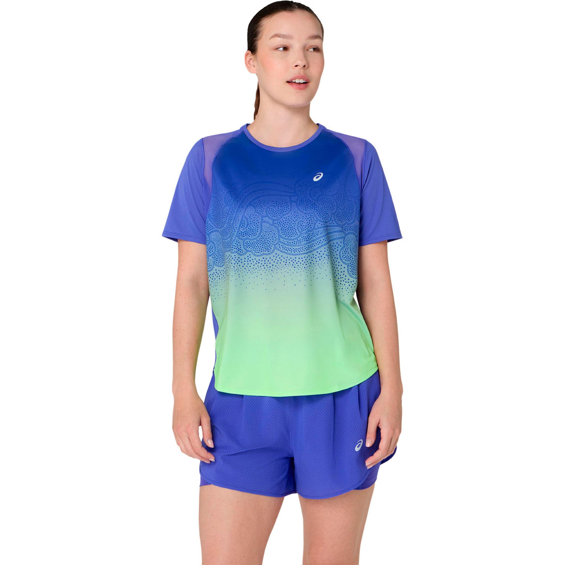 ASICS Road Ibuki  Running shirt Women - blue, green