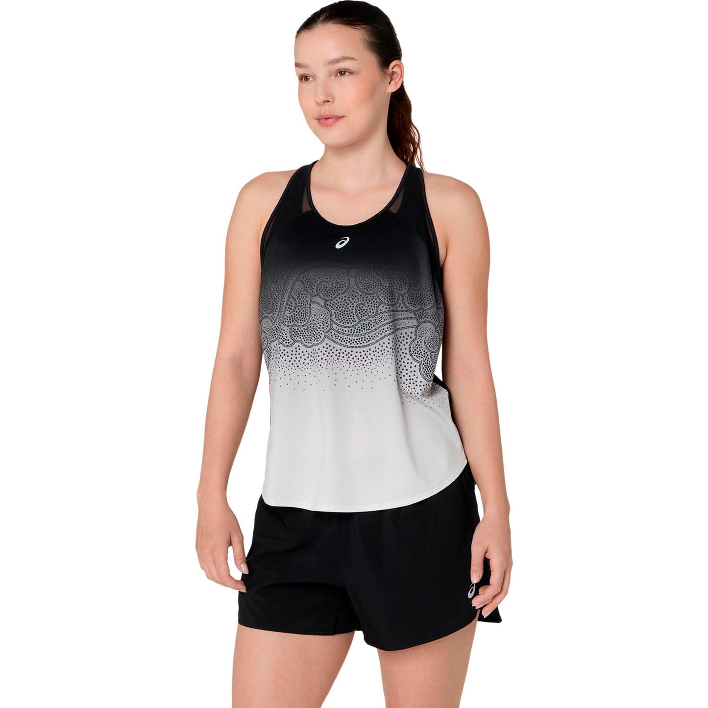 ASICS Road Fade Running shirt Women-black, beige