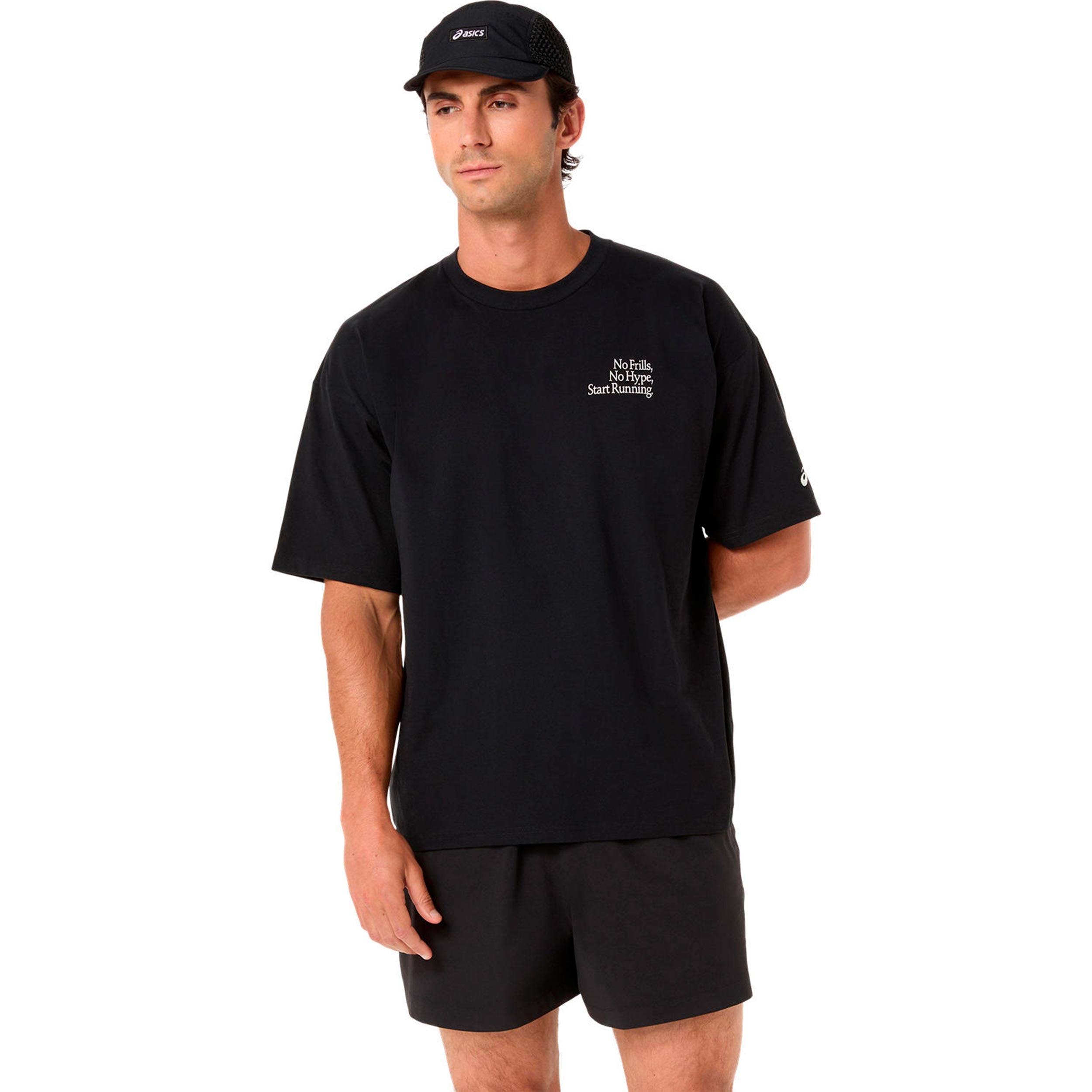 ASICS Runner Message Graphic Relaxed  Running shirt Men - black