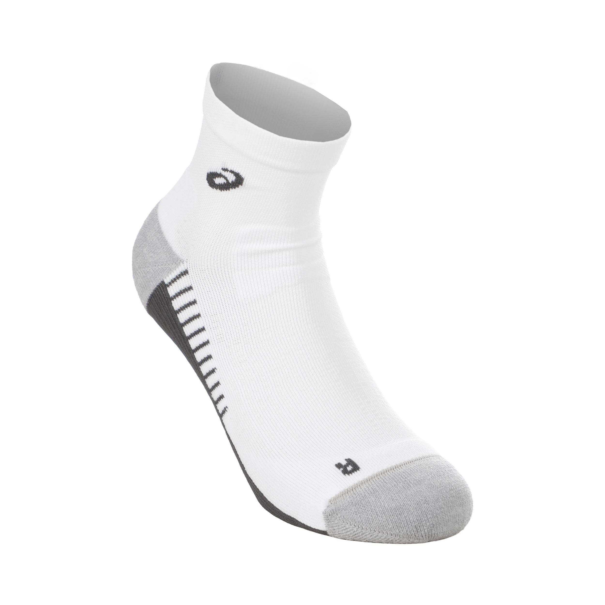 ASICS Performance Run Quarter Running socks Unisex-white