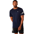 Icon  Running shirt Men - dark blue, beige
