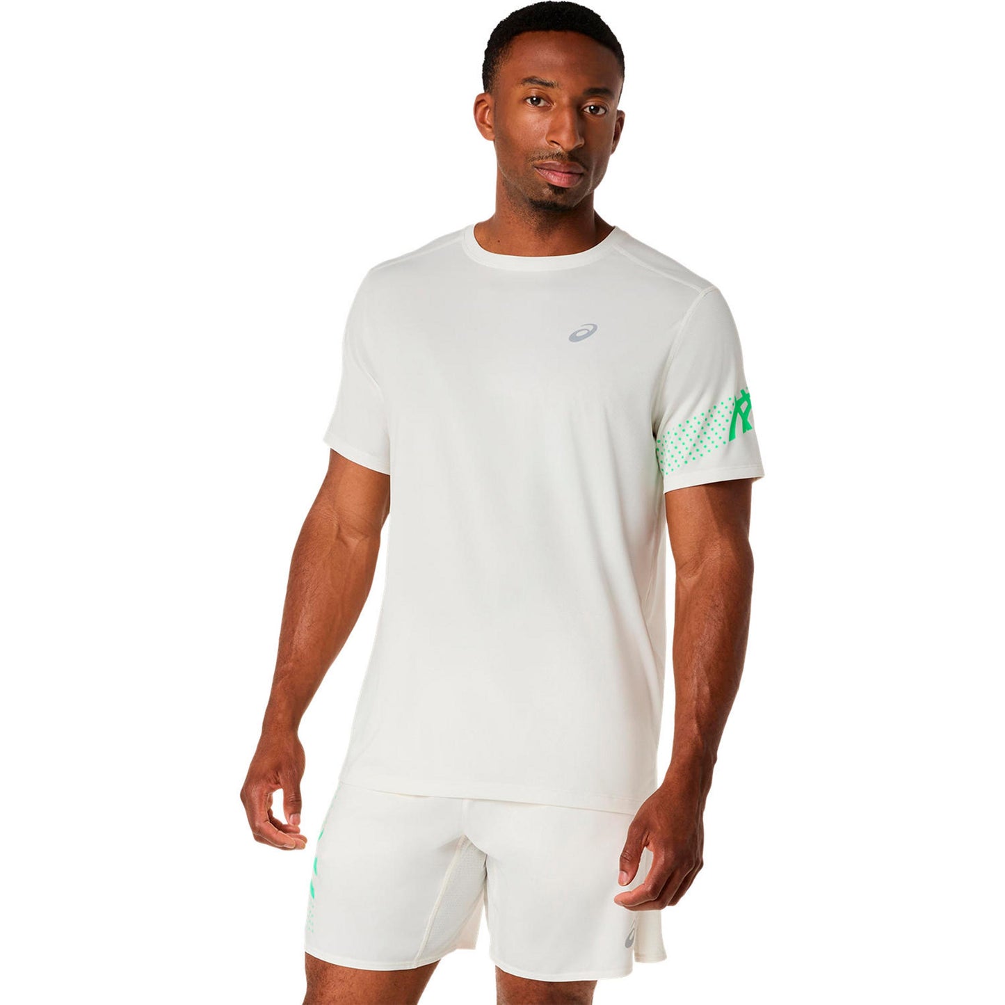ASICS Icon  Running shirt Men - beige, green