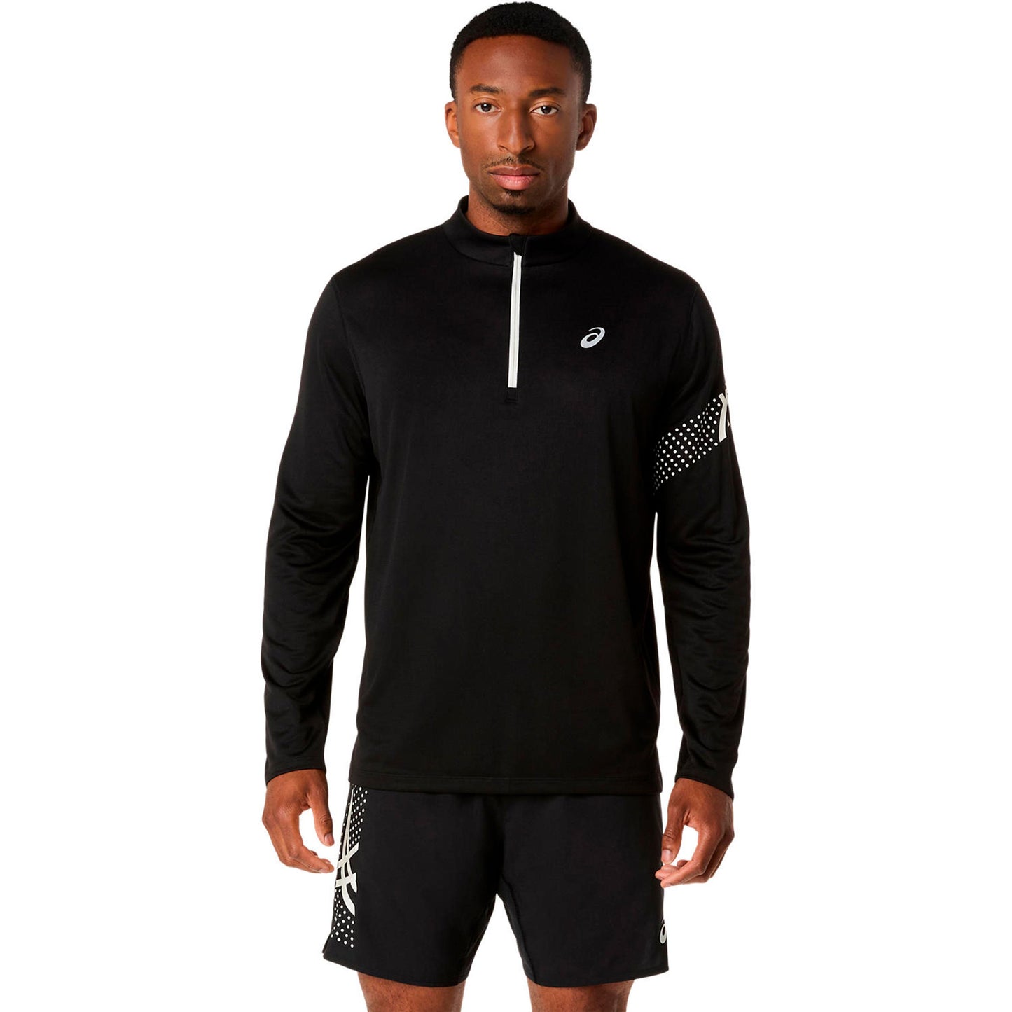 ASICS Icon 1/2 Zip  Running shirt Men - black, beige