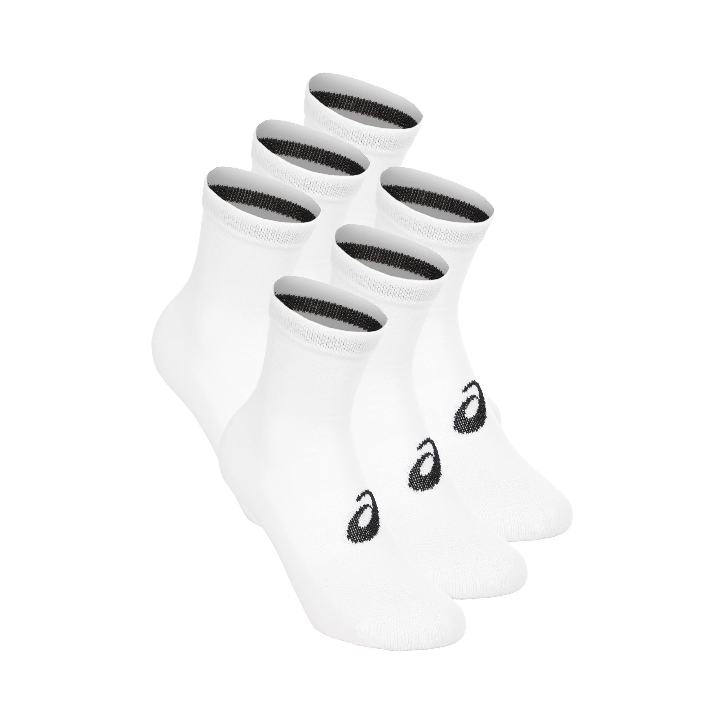 ASICS 6PPK Quarter Running socks Unisex-white