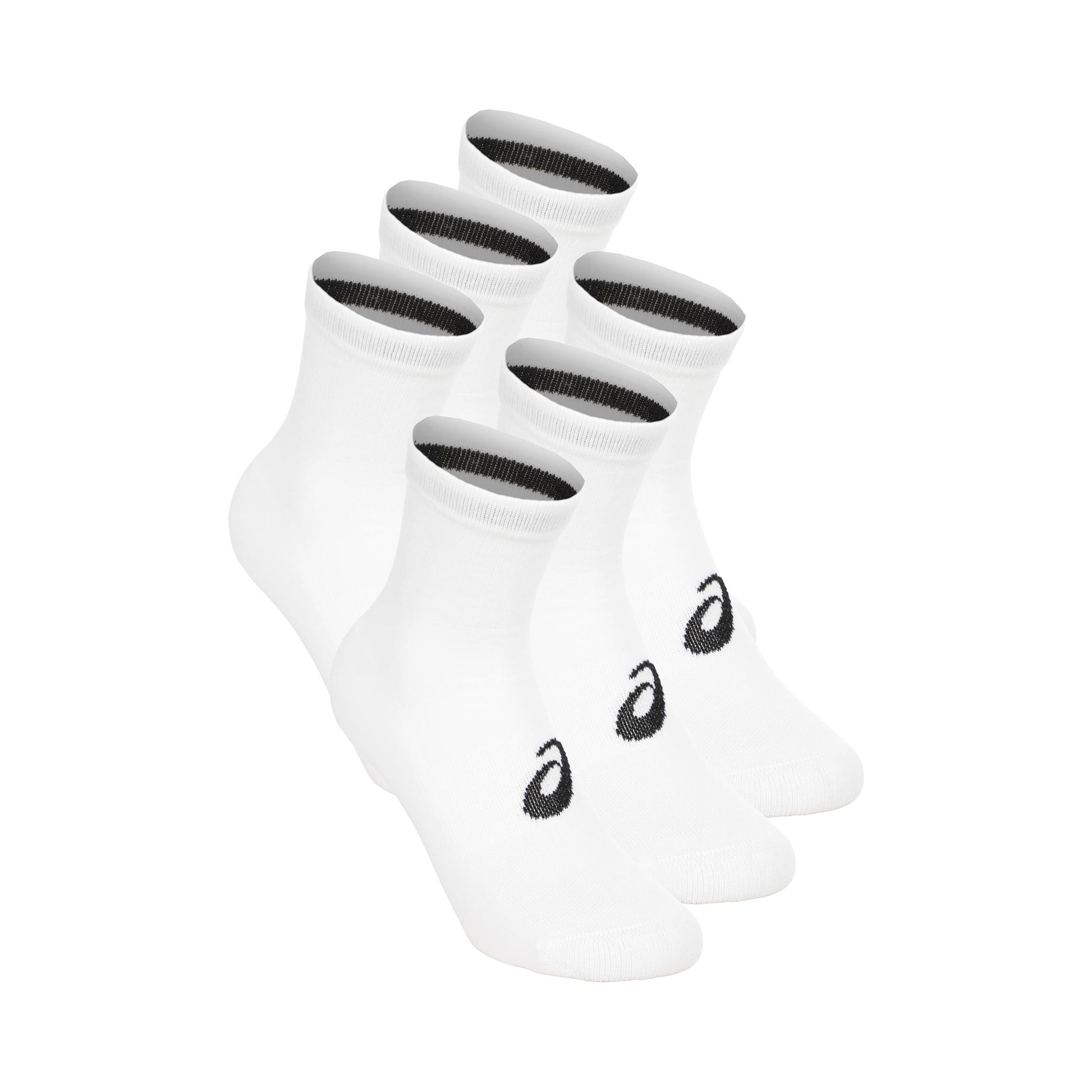 ASICS 6PPK Quarter Running socks Unisex-white