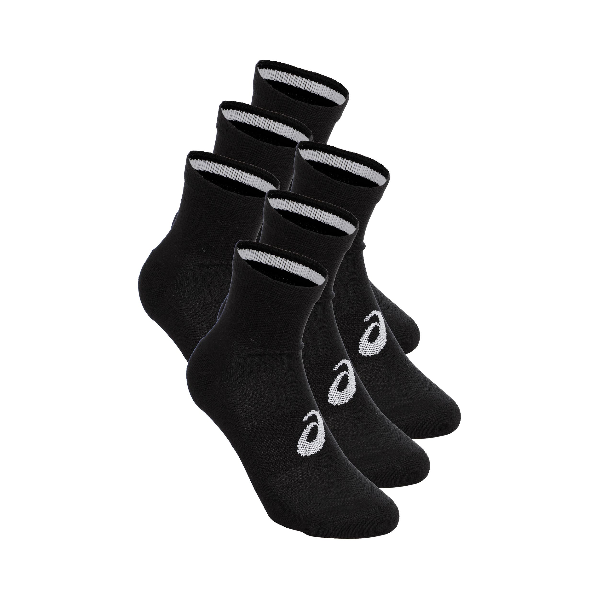 ASICS 6PPK Quarter Running socks Unisex-black