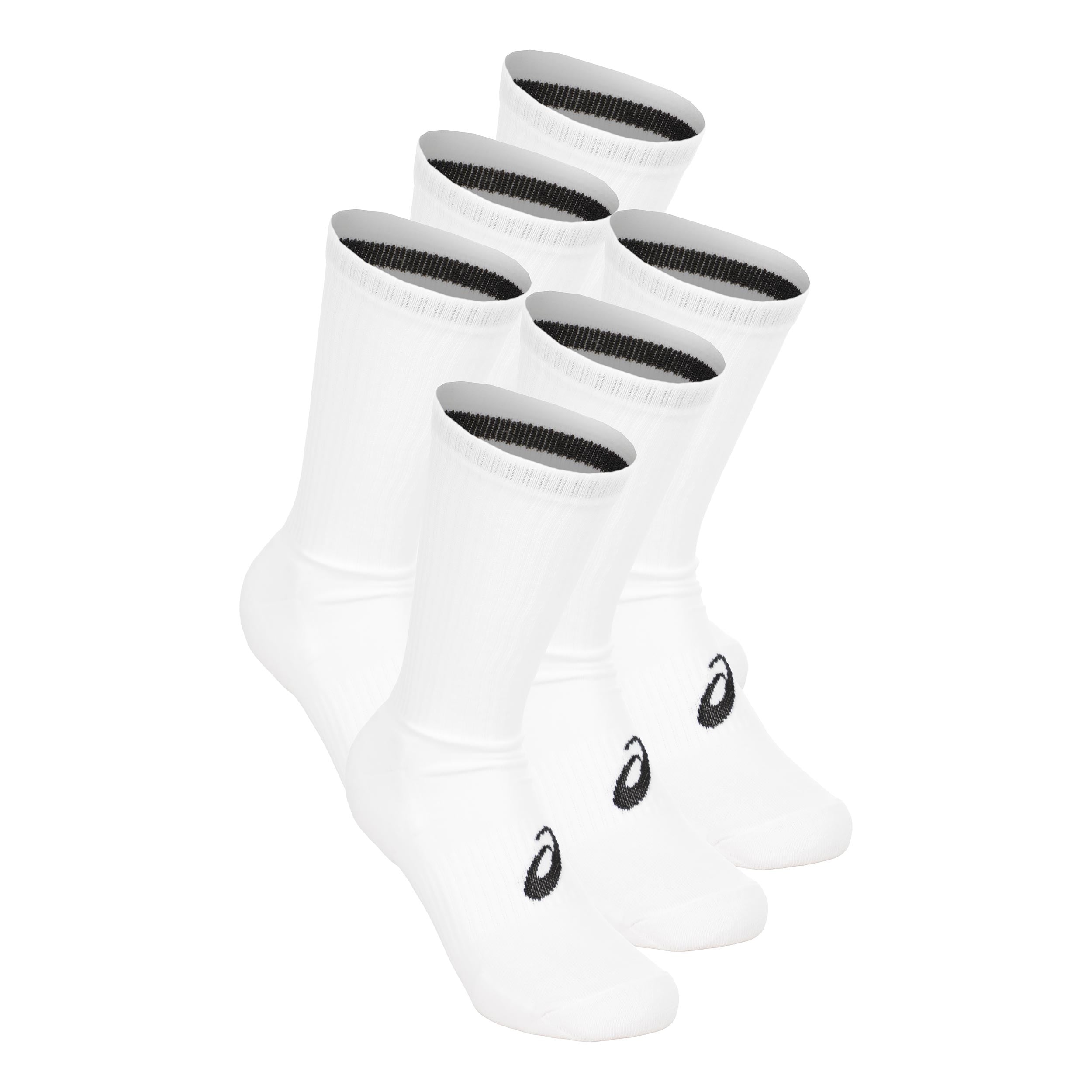 ASICS 6PPK Crew Running socks Unisex-white
