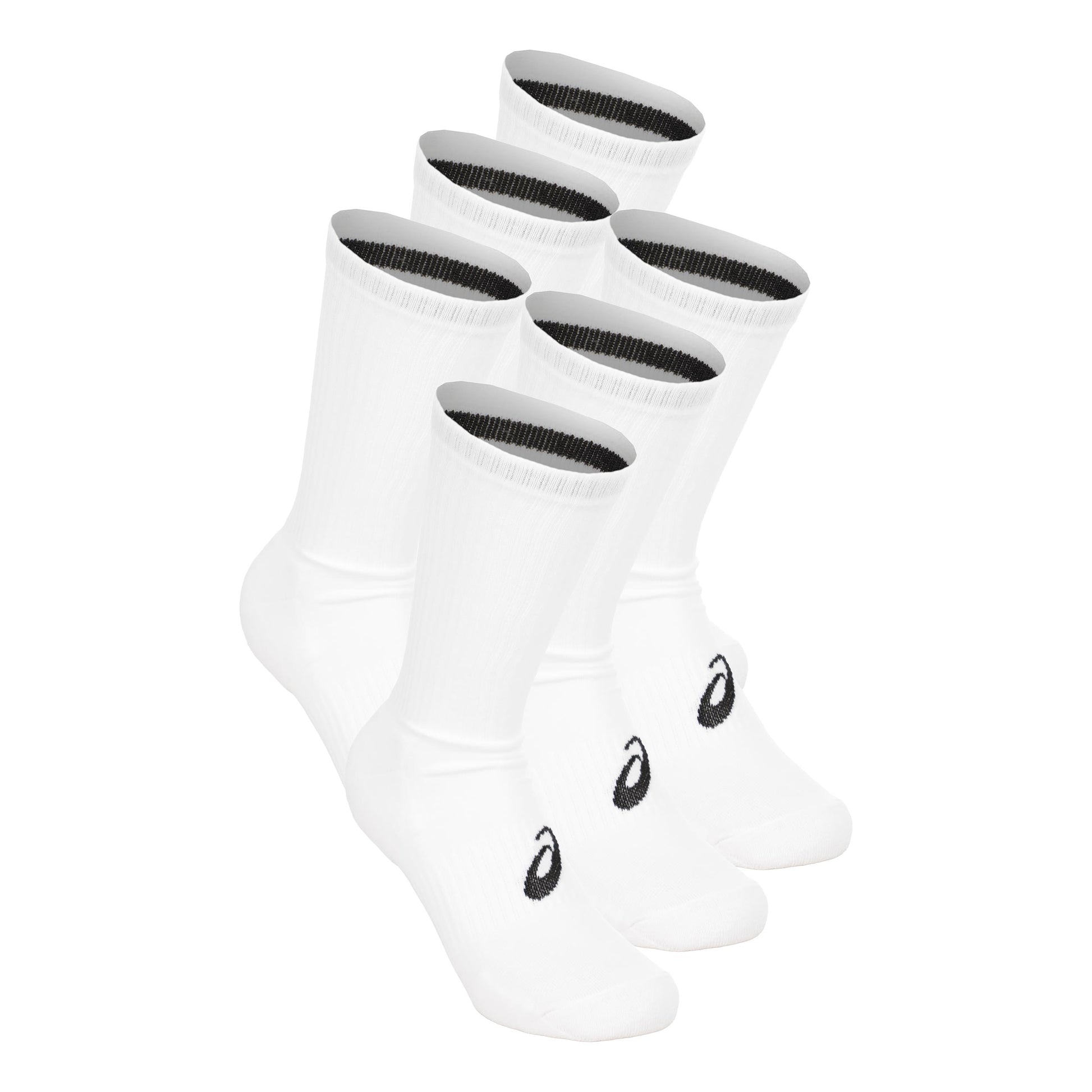 ASICS 6PPK Crew Running socks Unisex-white