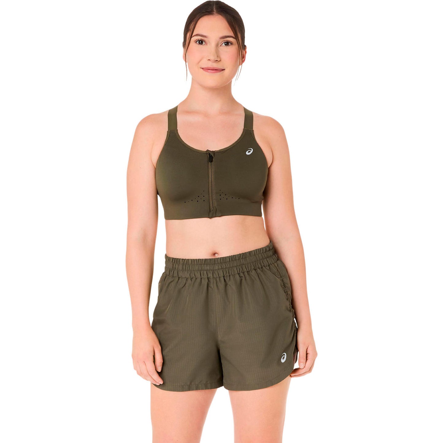 ASICS Road Combination Zip  Sports bras Women - green