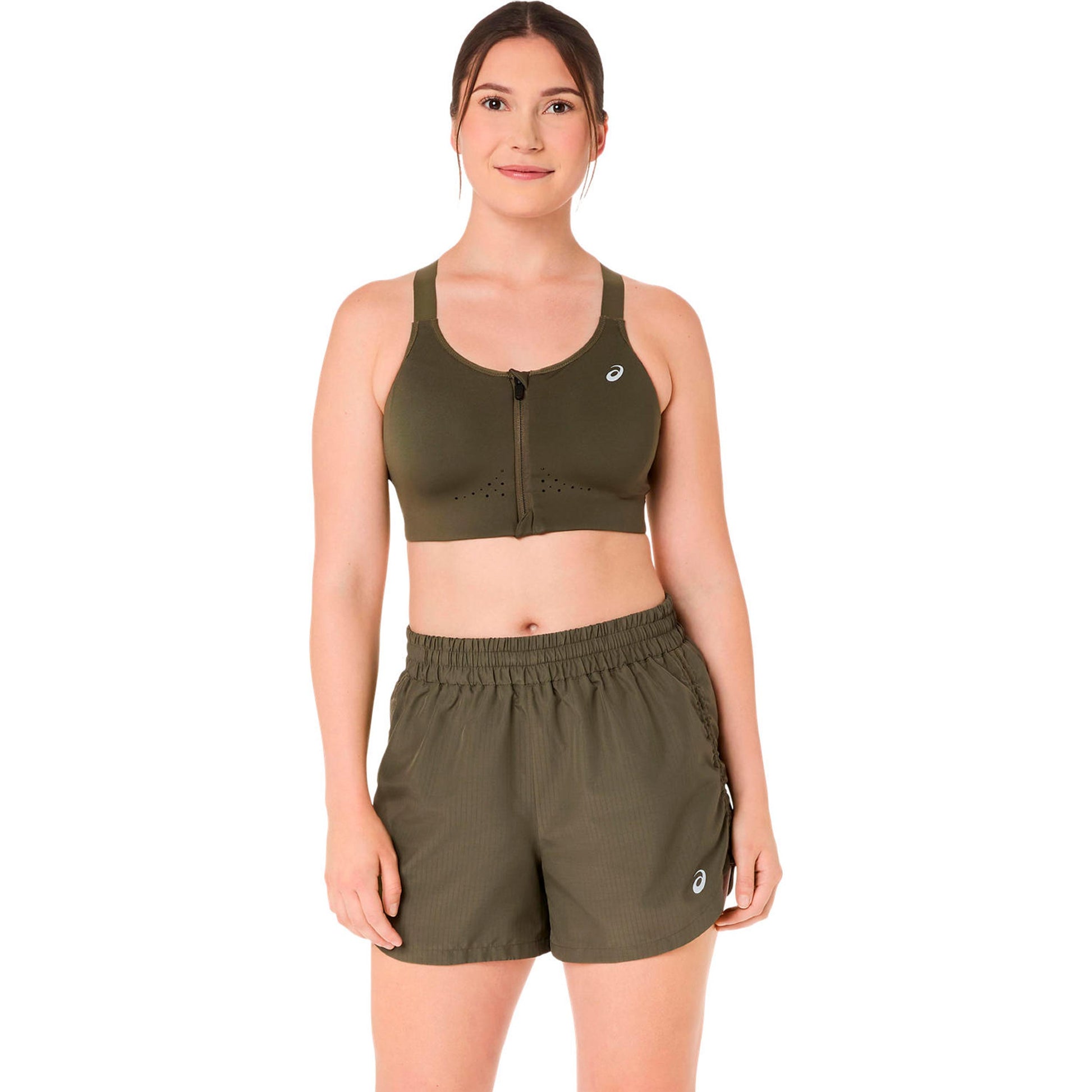 ASICS Road Combination Zip  Sports bras Women - green