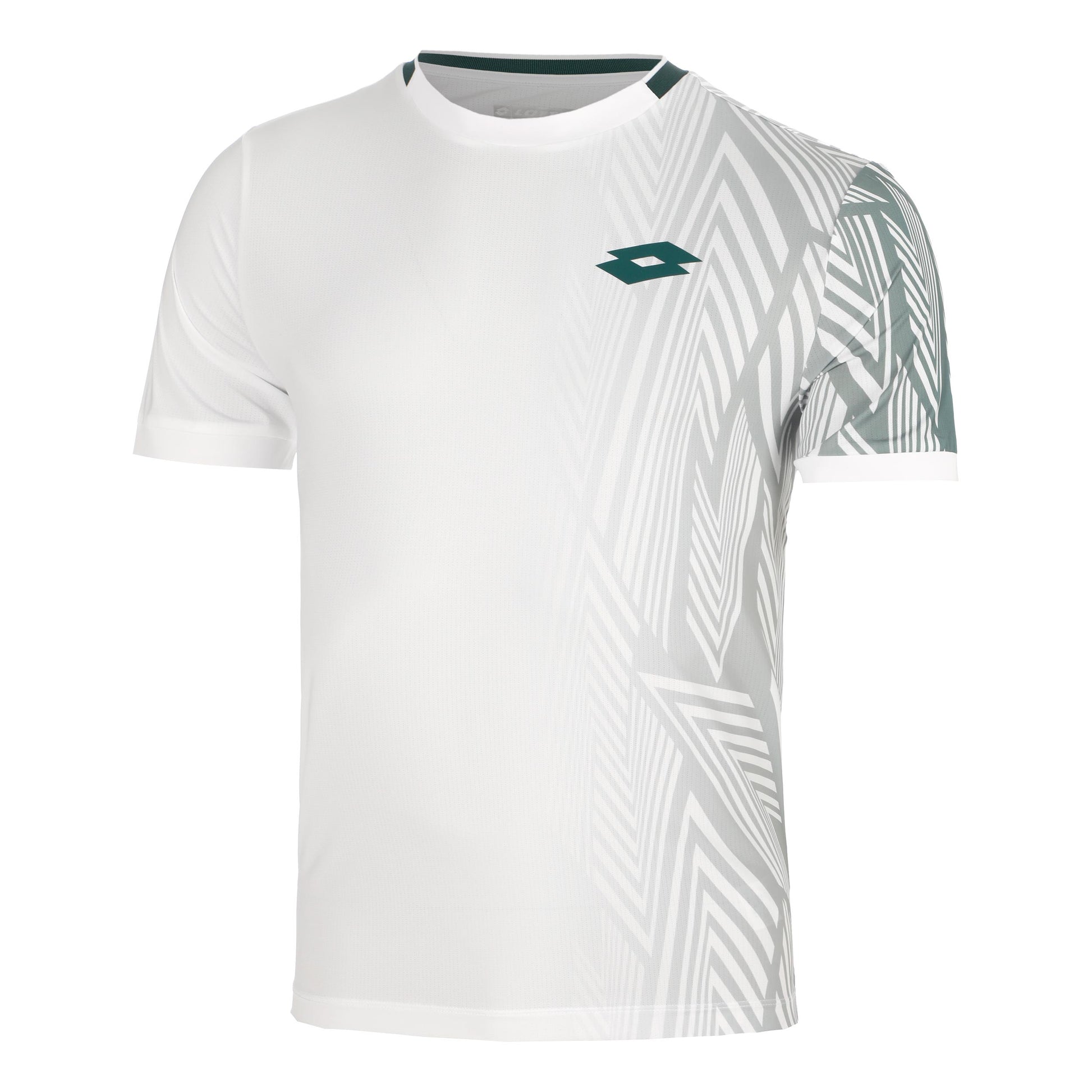 Lotto Tech VI T-Shirt Men - white, petrol