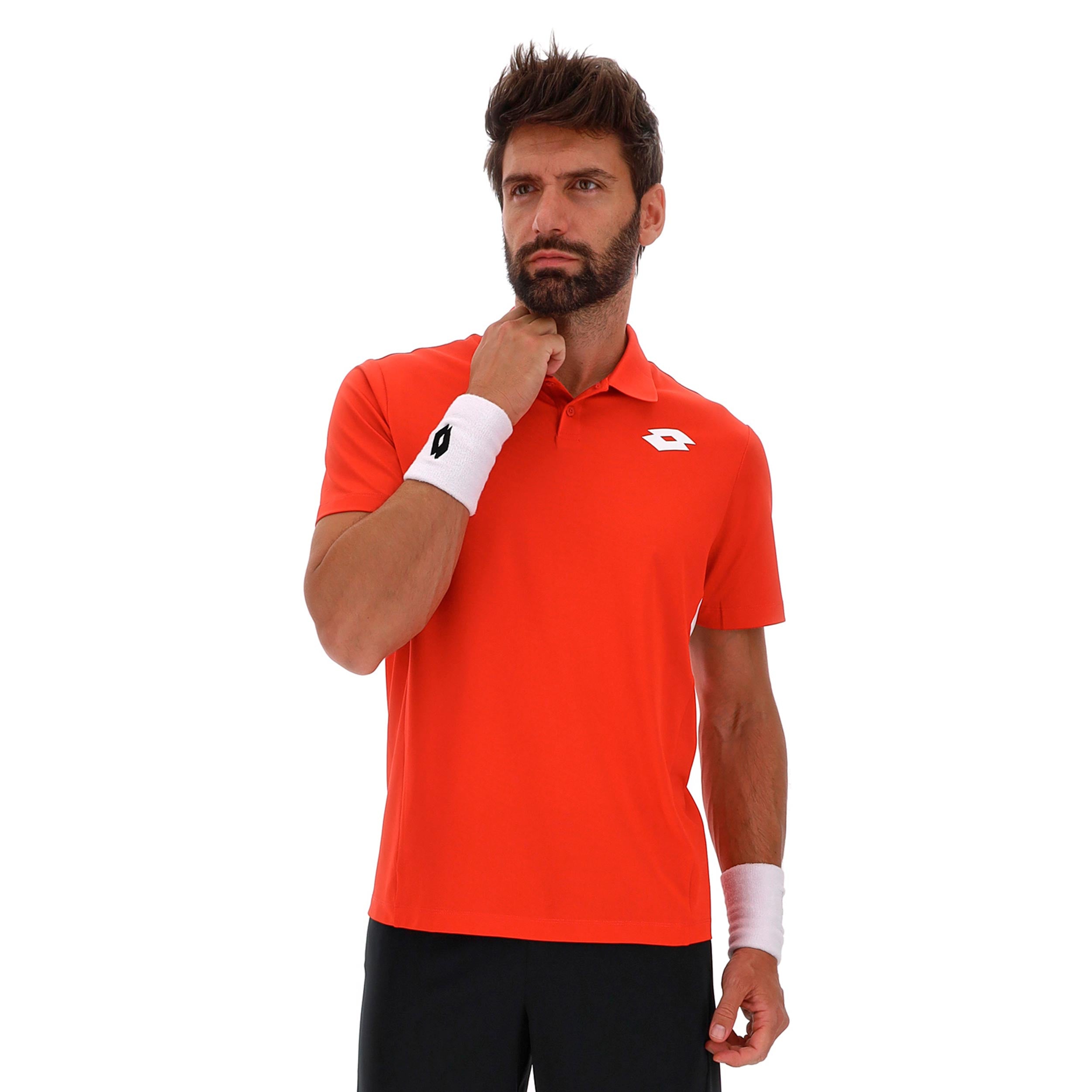 Lotto Squadra IV Polo Men - red, white