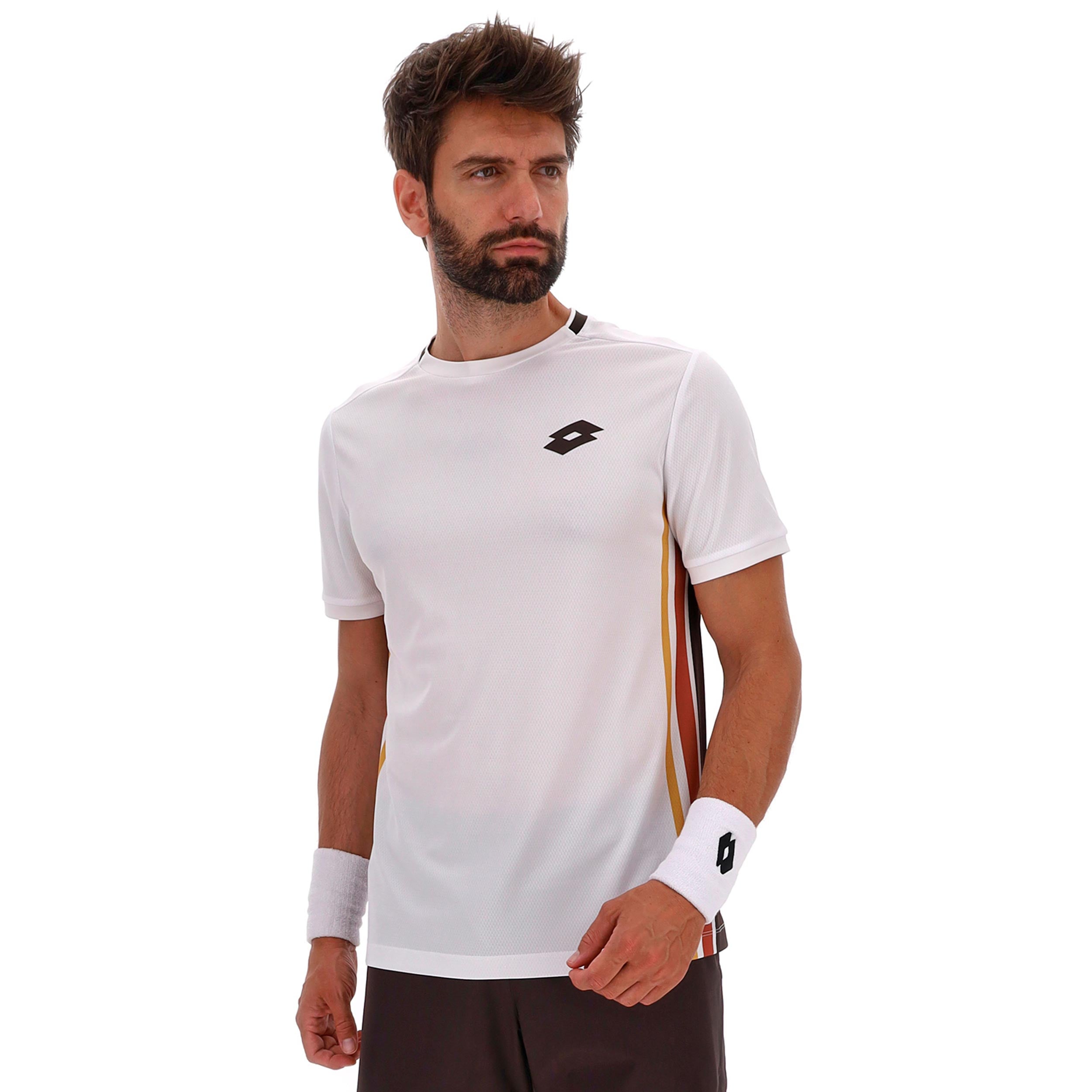 Lotto Tech VI T-Shirt Men - white, brown