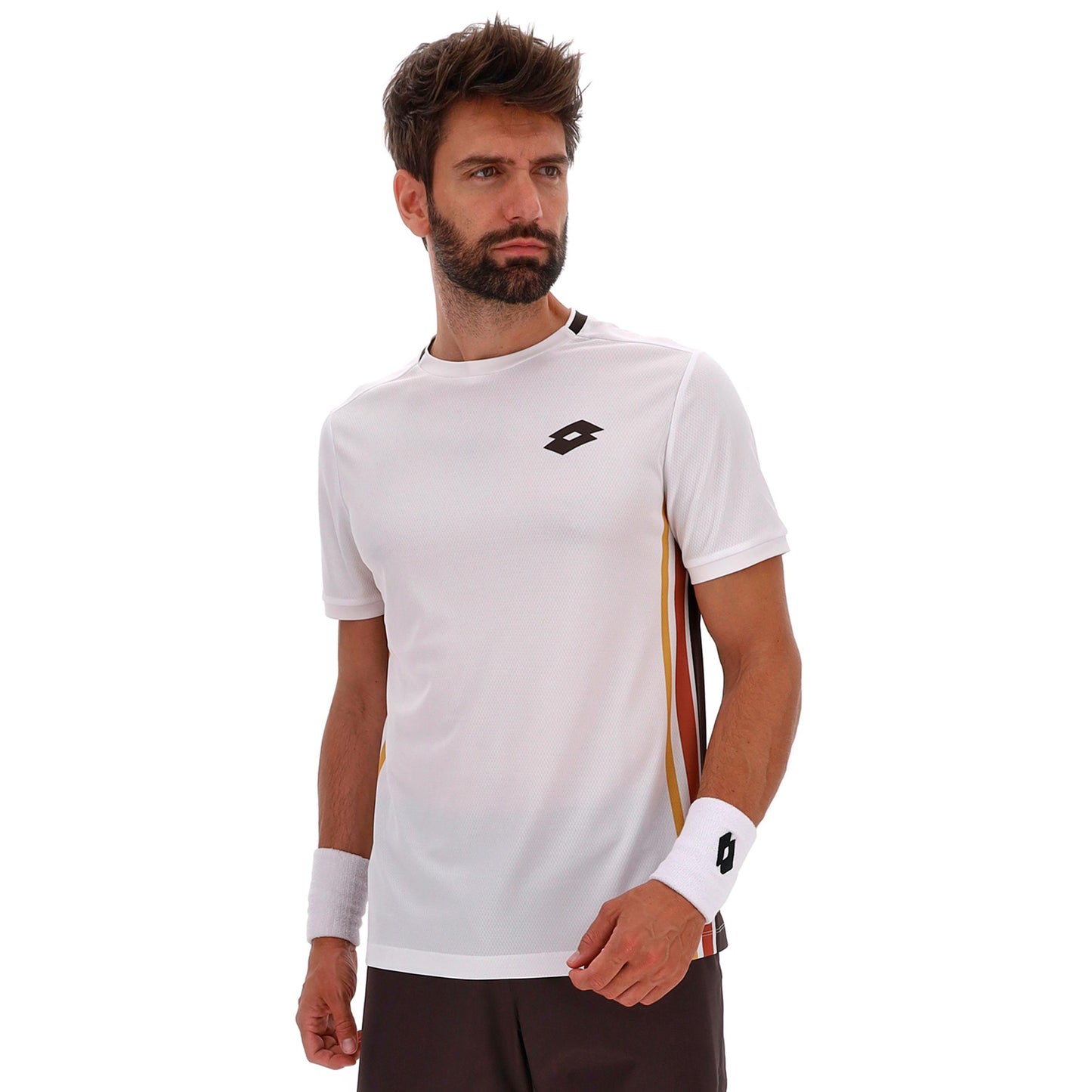 Lotto Tech VI T-Shirt Men - white, brown