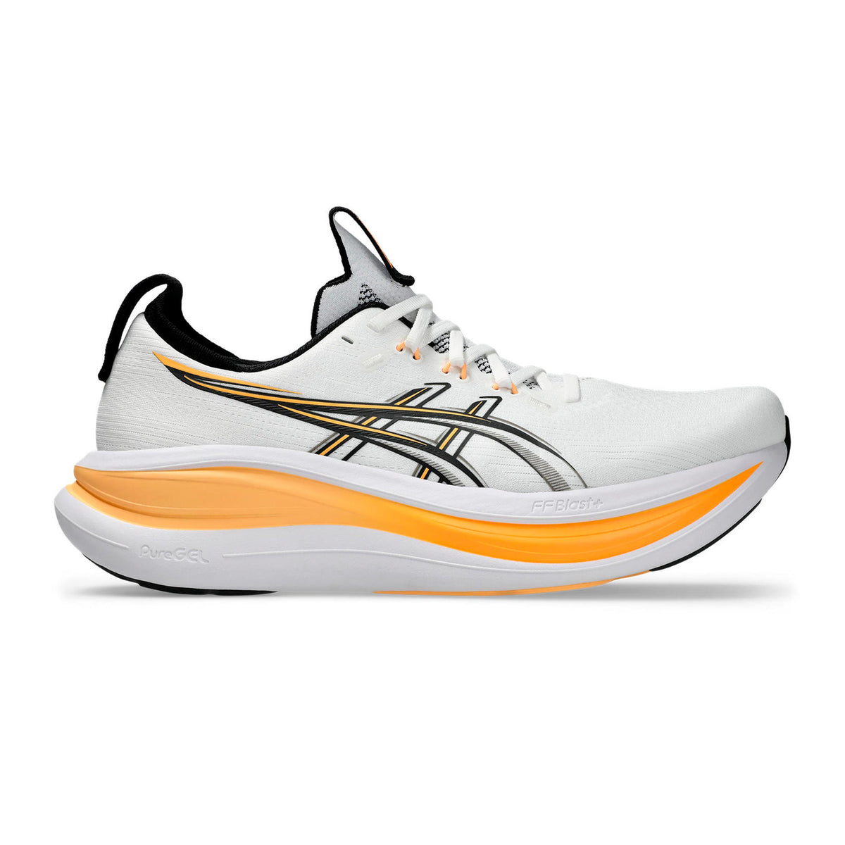 ASICS GEL-NIMBUS 28 Neutralschuh Herren - weiß, orange