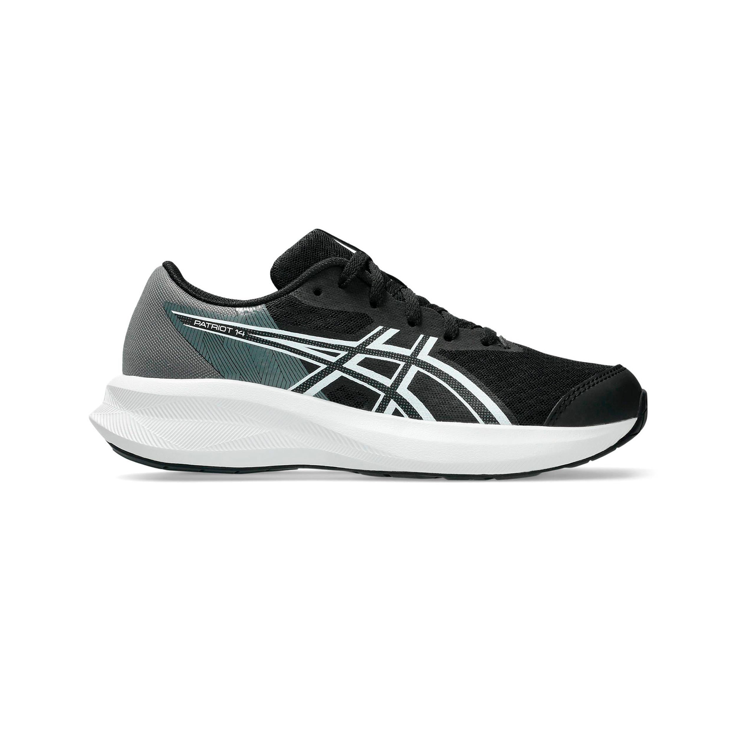 ASICS PATRIOT 14 GS Neutralschuh Kinder - schwarz, weiß