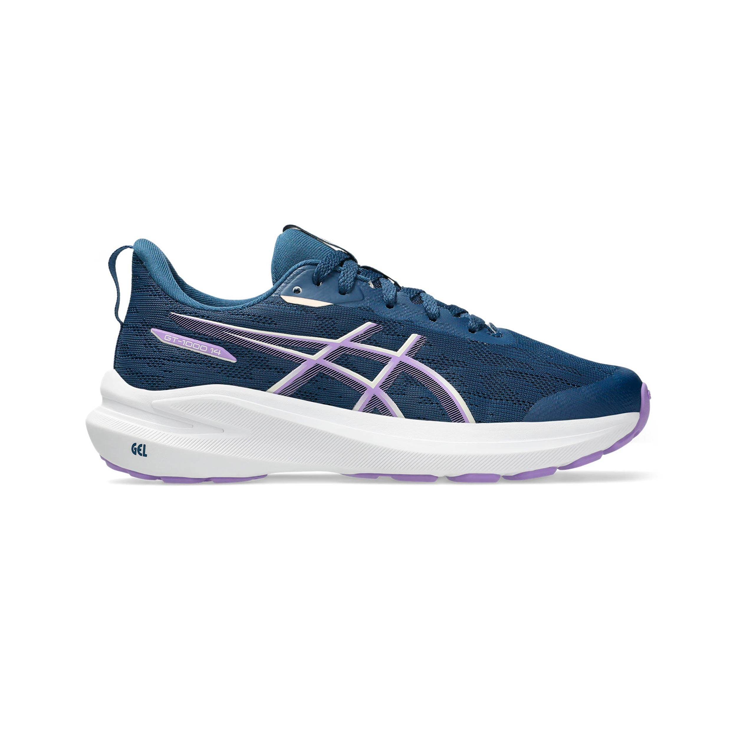 ASICS GT-1000 14 GS Stability running shoe Kids - blue, lilac