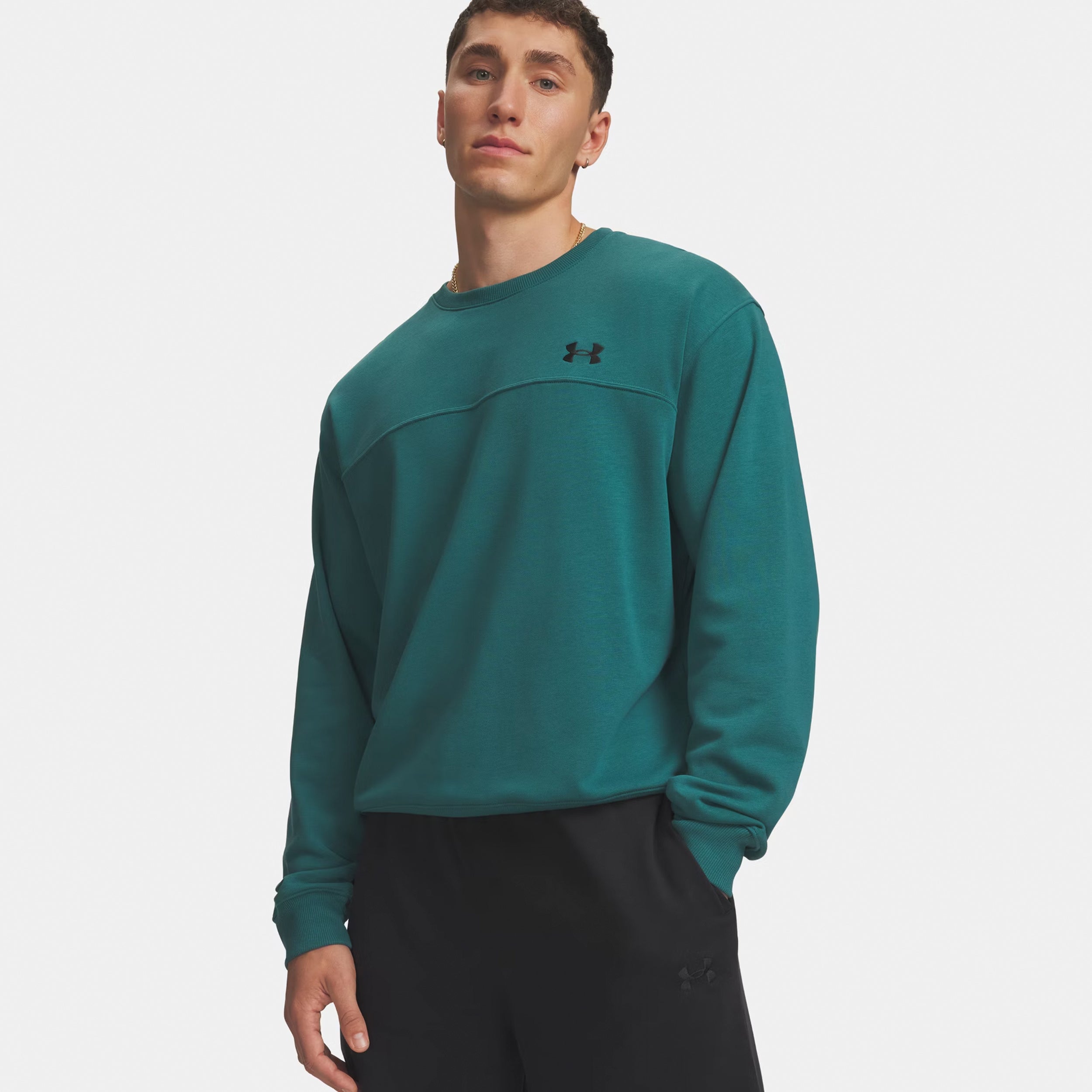 Under Armour Rival Crew Sweatshirt Men - green, black