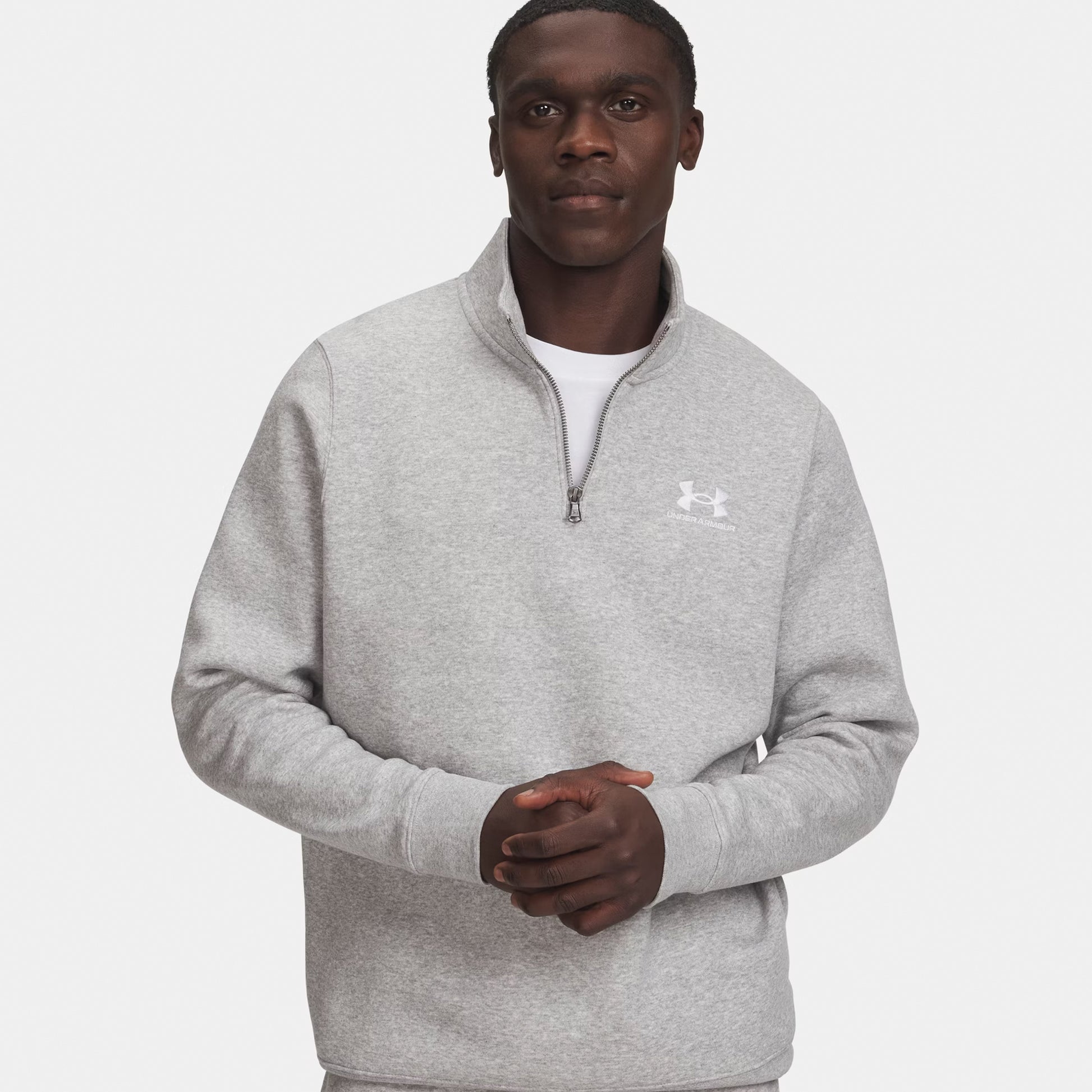 Under Armour Icon Fleece 1/4 Zip Sweatshirt Men - grey, white